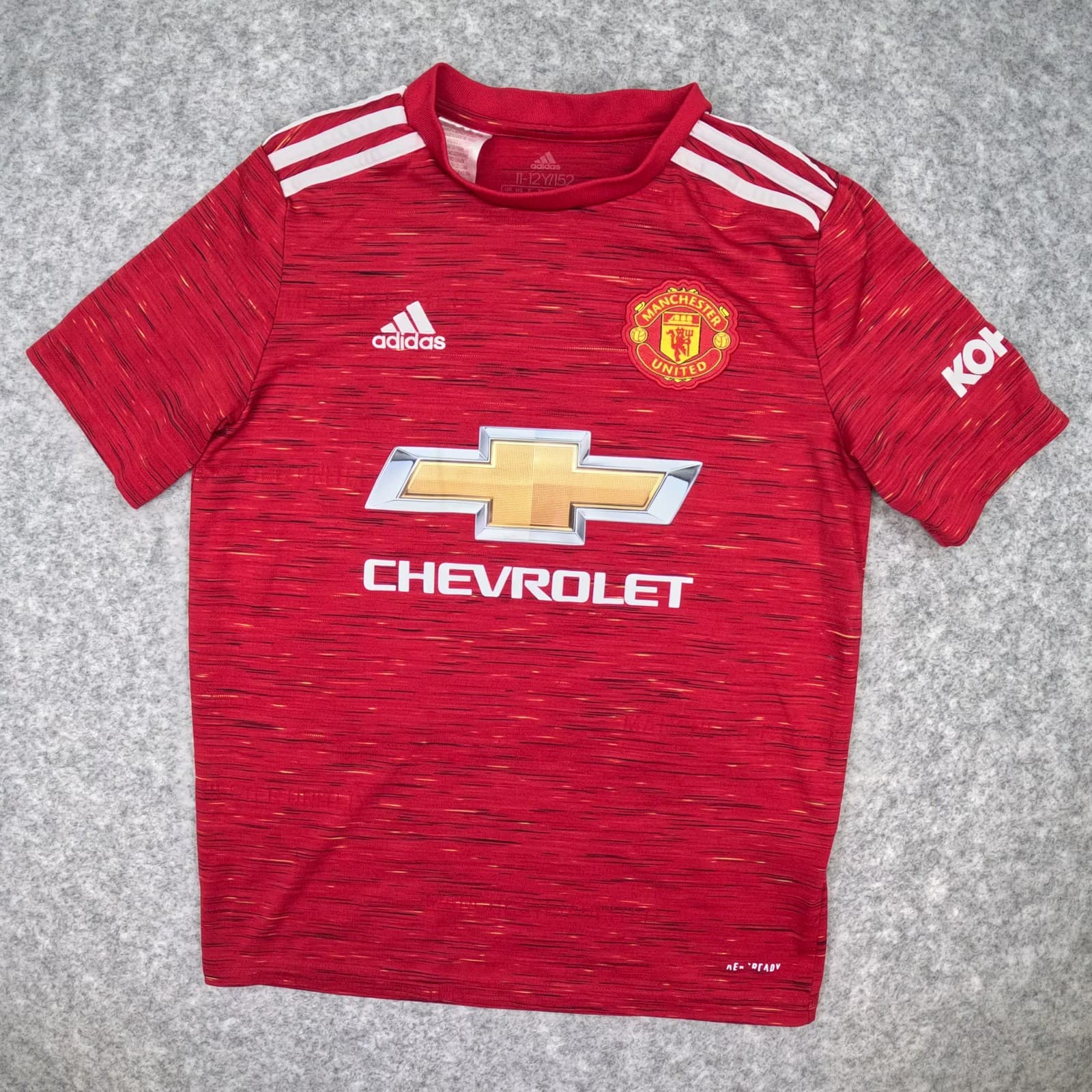 Manchester United Football Shirt 11 12Y Kids Red Home 2020 21 adidas James 21 photo 2