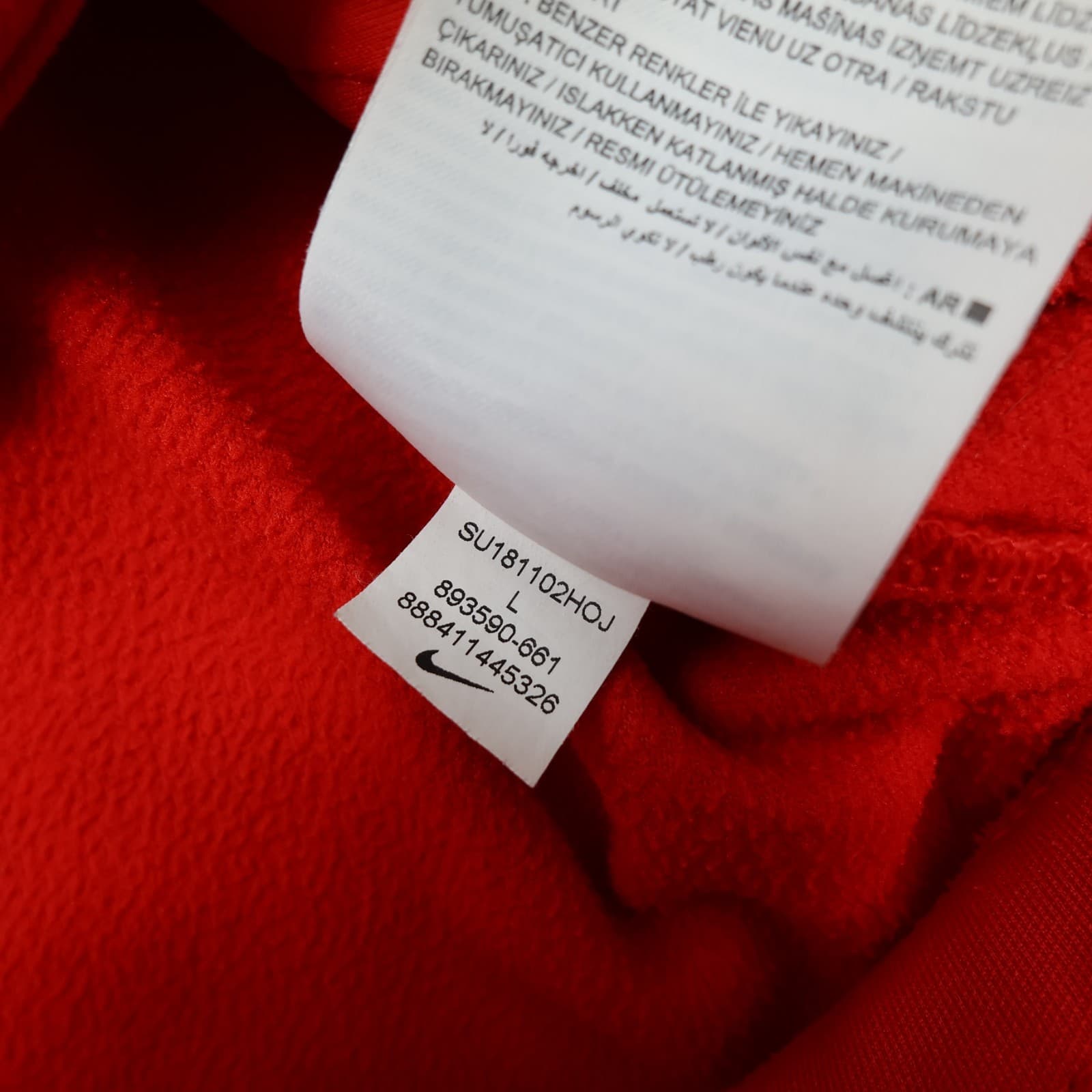 France Football Jacket Large Red Training Tracksuit Kit 2018 2019 Jersey Zipped photo 8
