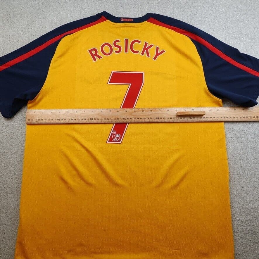 Arsenal Shirt Extra Large Yellow Away Kit 2008 2009 Nike Jersey Tomas Rosicky 7 photo 9