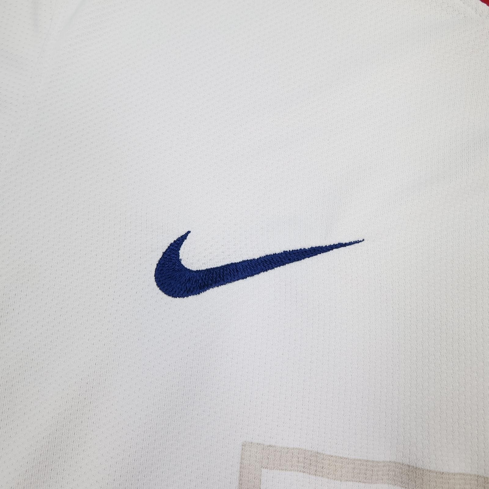 Manchester United Shirt Mens Medium White Away EPL 2008 2009 Nike AIG Jersey photo 5
