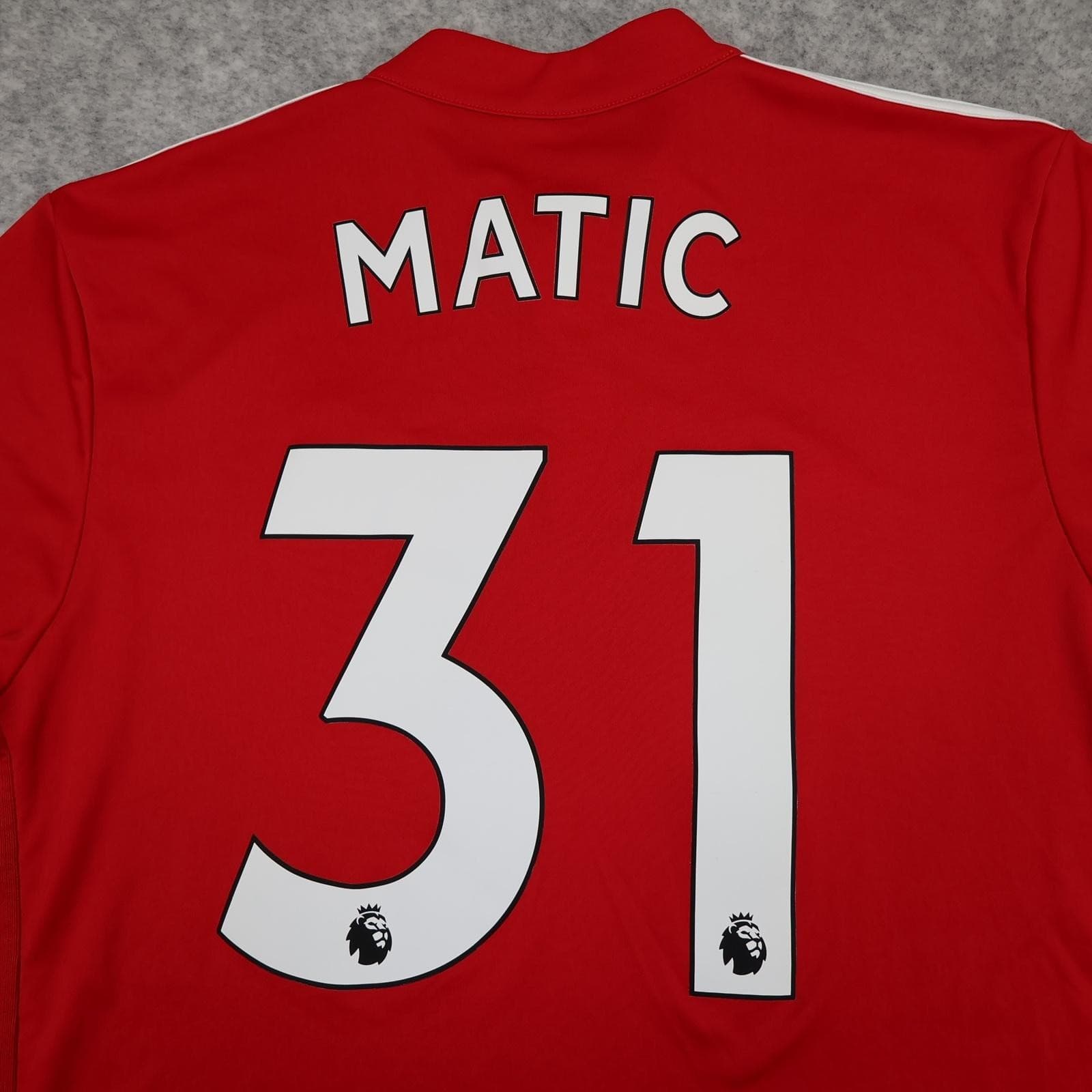 Manchester United Shirt Mens Large Red Home 2017 2018 Football Adidas Matic 31 photo 14