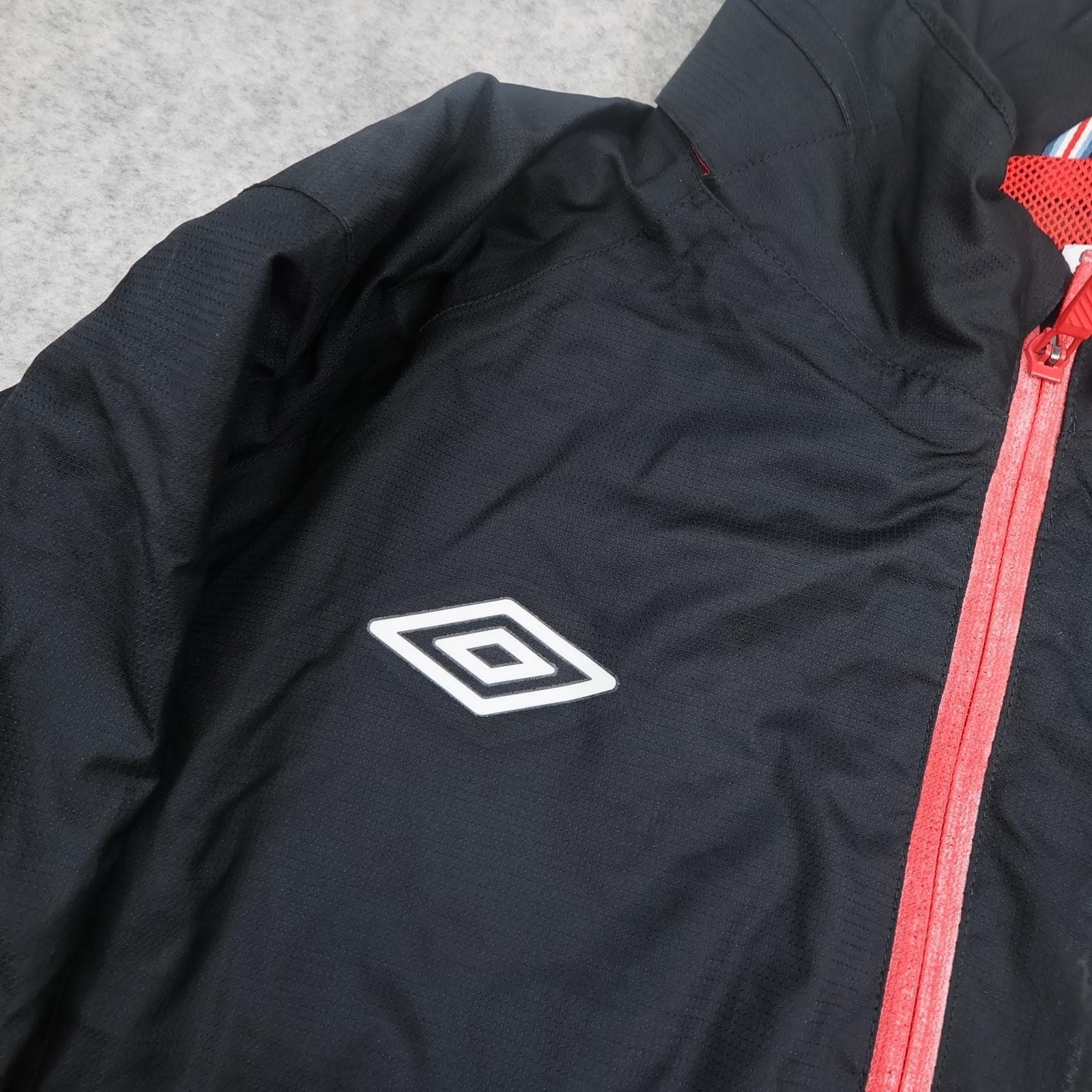 England Jacket Mens XL Black 2010 2011 Football Umbro Nationwide Training photo 4