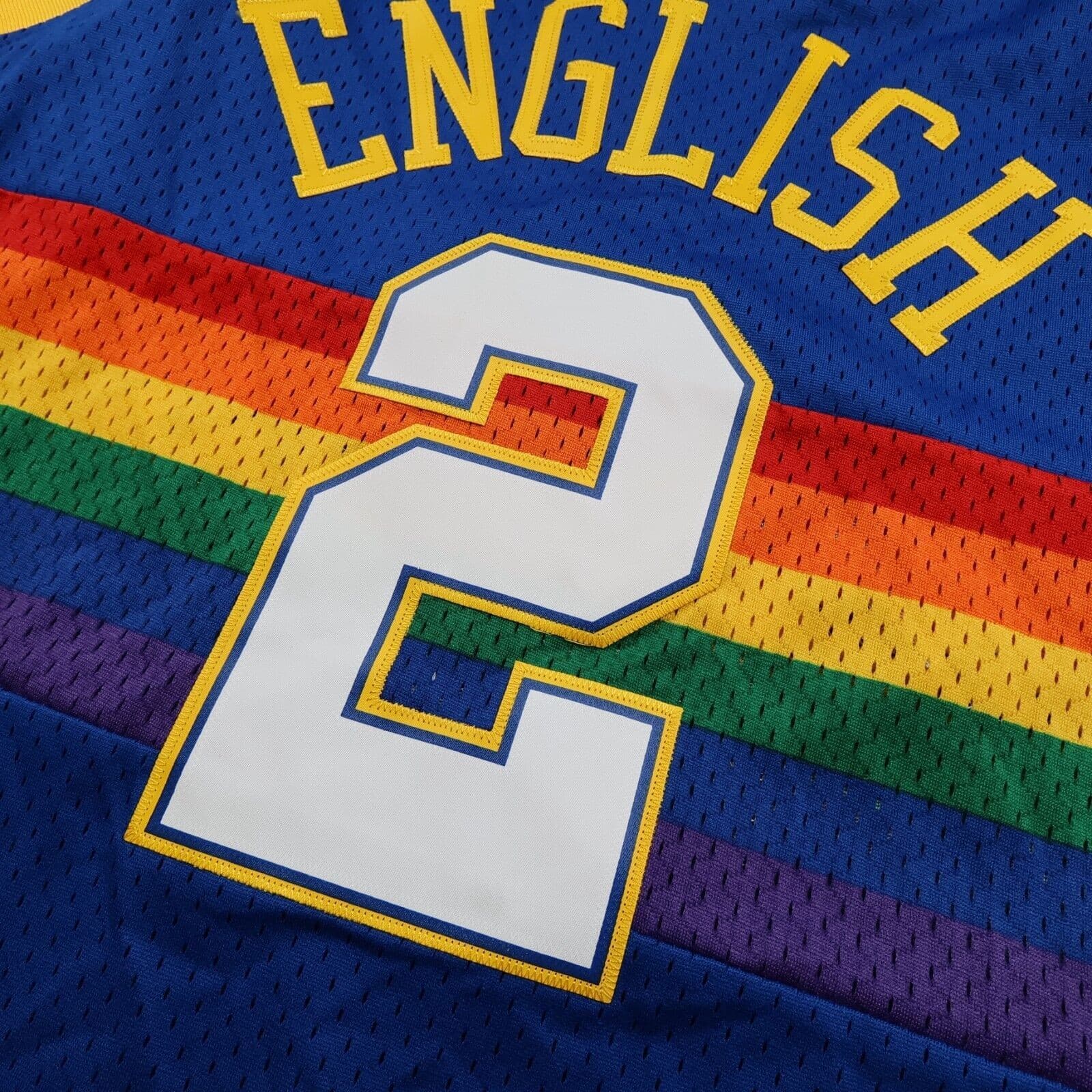 Denver Nuggets Jersey 2XL Reebok NBA Alex English Hardwood Classics 1987 1988 photo 13