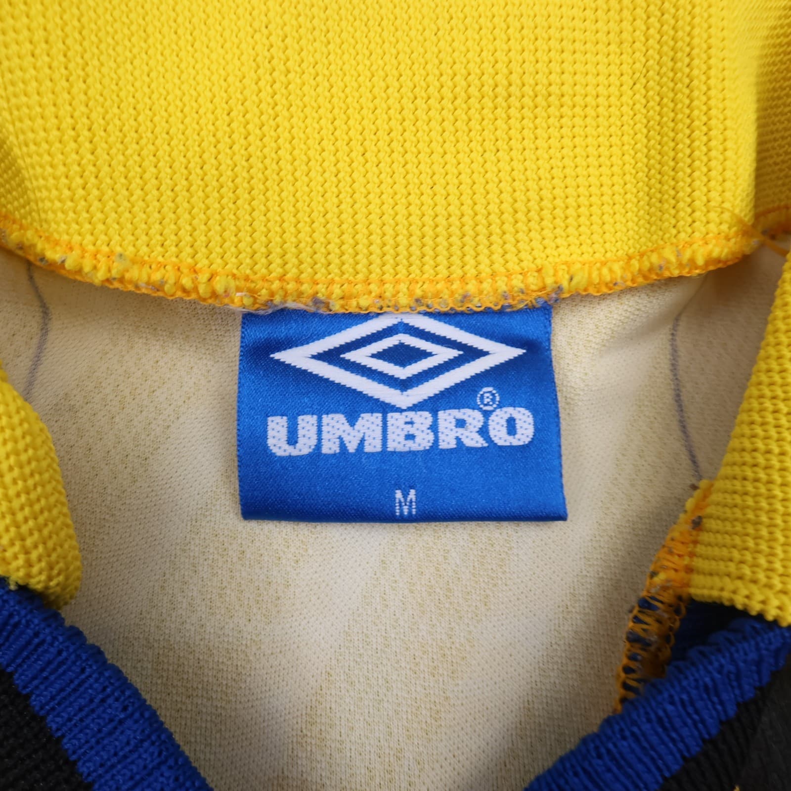 Vintage Everton Shirt Medium Yellow Away Kit 1996 1998 Away Soccer Jersey Danka photo 8