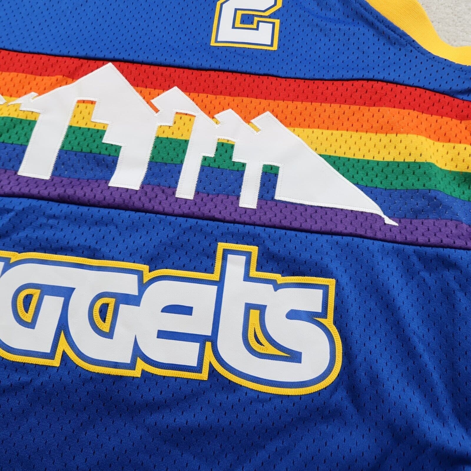 Denver Nuggets Jersey 2XL Reebok NBA Alex English Hardwood Classics 1987 1988 photo 8