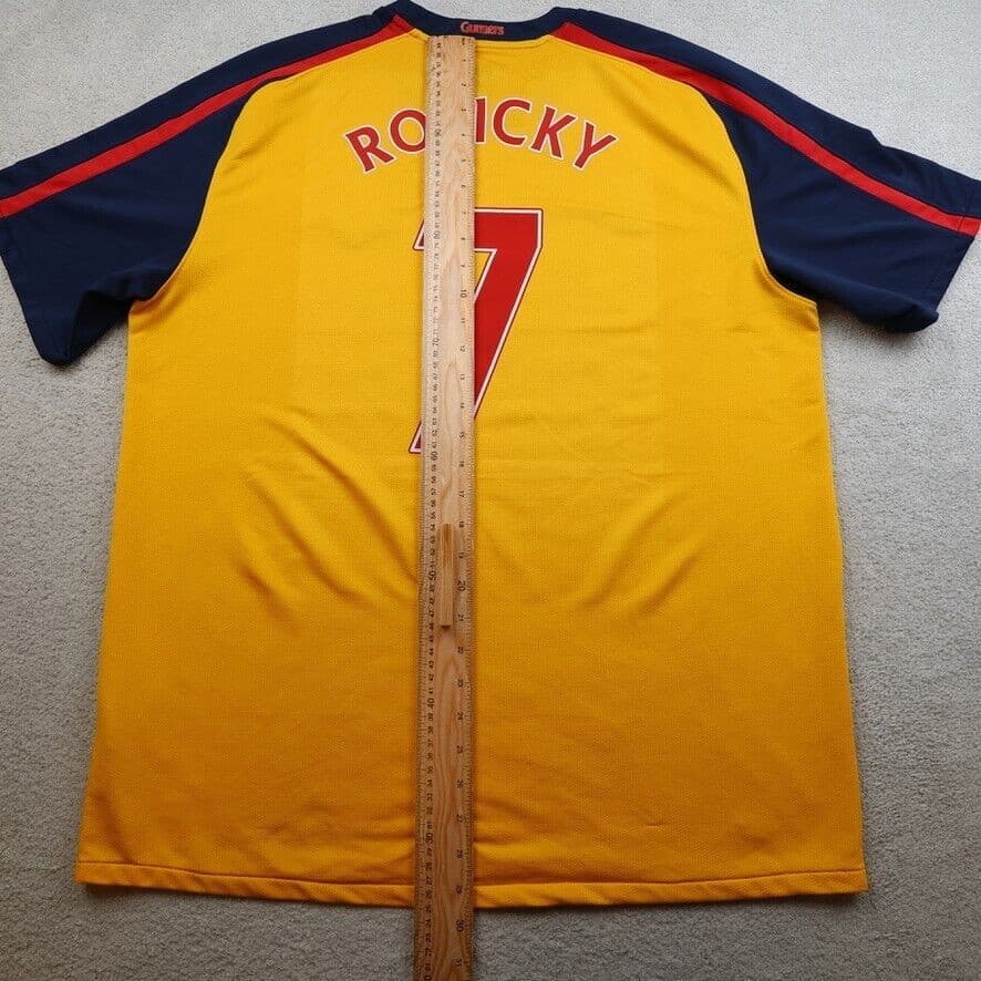 Arsenal Shirt Extra Large Yellow Away Kit 2008 2009 Nike Jersey Tomas Rosicky 7 photo 11