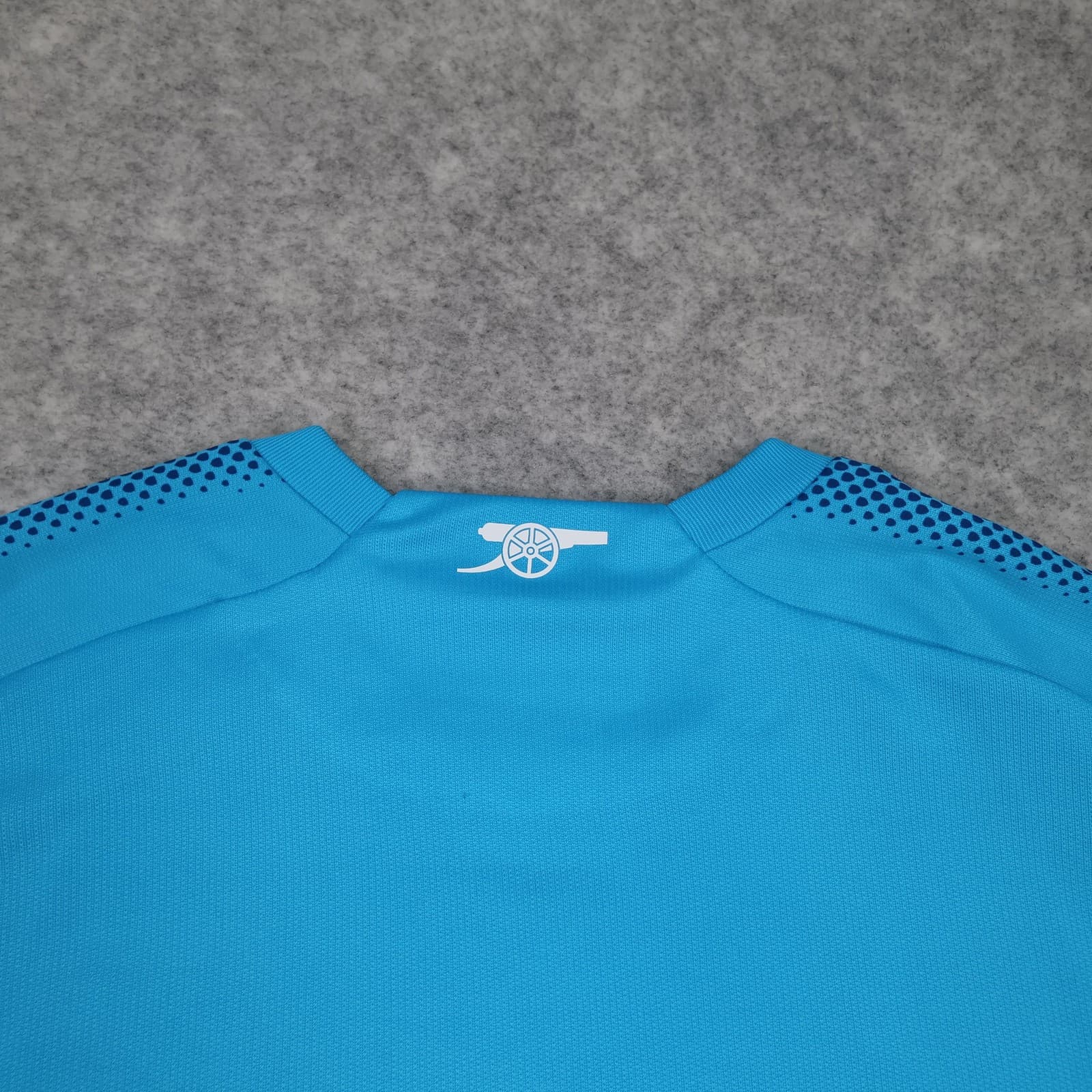 Arsenal Shirt Mens Large Blue Away 2017 2018 Football Puma Fly Emirates photo 14