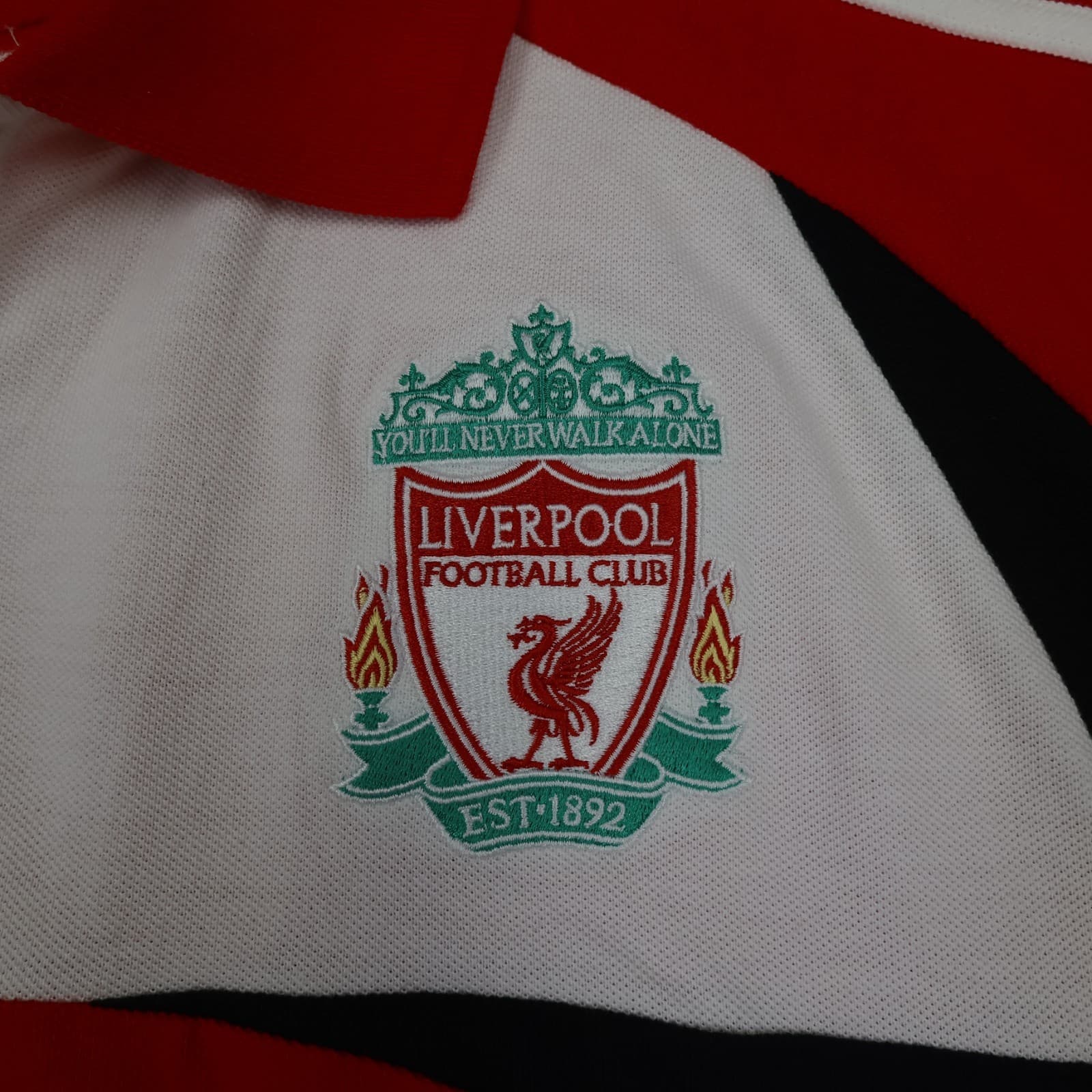 Liverpool Polo Shirt Extra Large Red Training Kit 2007 2008 Adidas Soccer XL photo 3