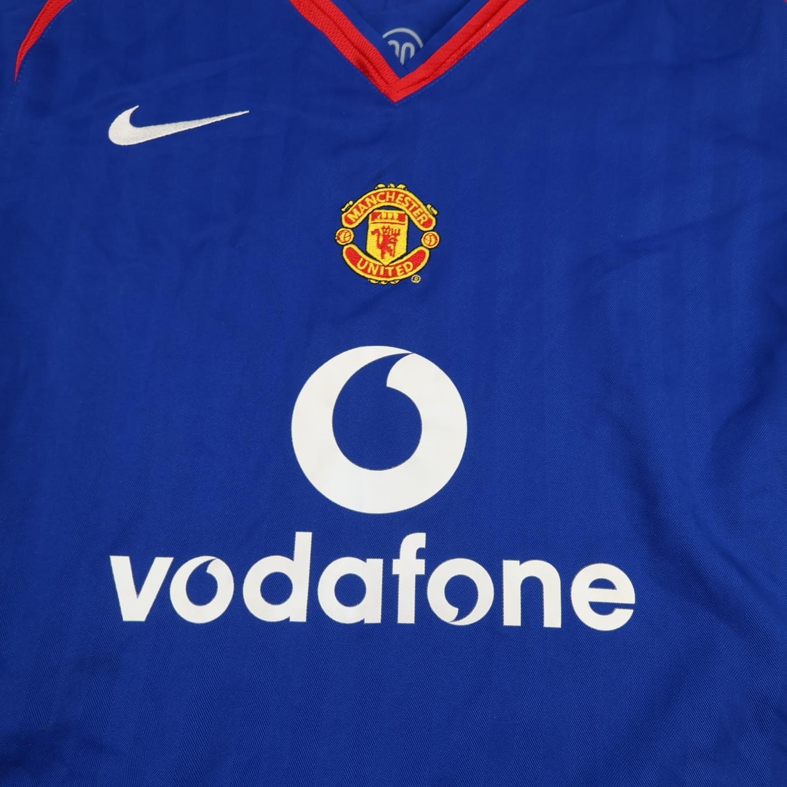 Vintage Manchester United Shirt Kids 13-14y Blue 2005 2007 Nike Soccer Jersey photo 3