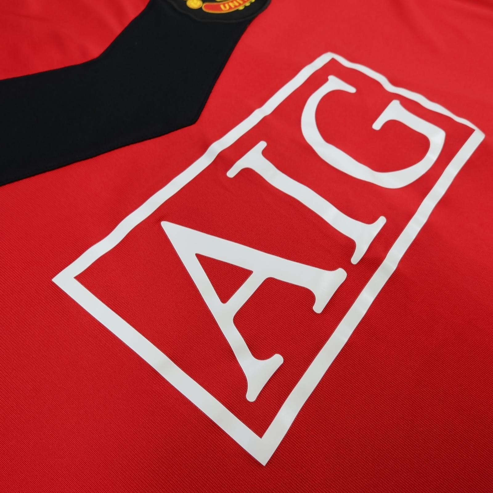 Manchester United Shirt Mens XL Red Home 2009 2010 EPL Football Nike Evra 3 photo 10