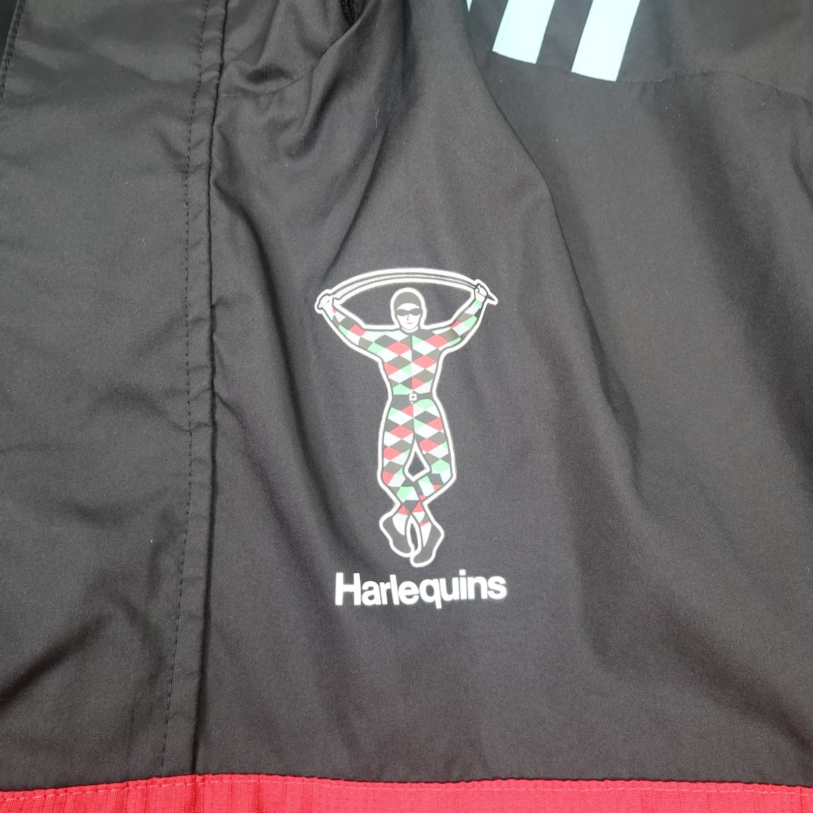 Harlequins Rugby Drill Top Small Red Kit Adidas Training Jacket 1/4 Zip Jacket photo 4