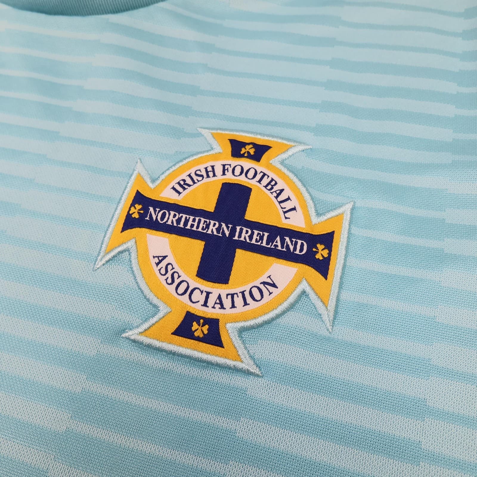 Northern Ireland Shirt Mens Medium Blue Away 2018 2019 Football Adidas Jersey photo 4