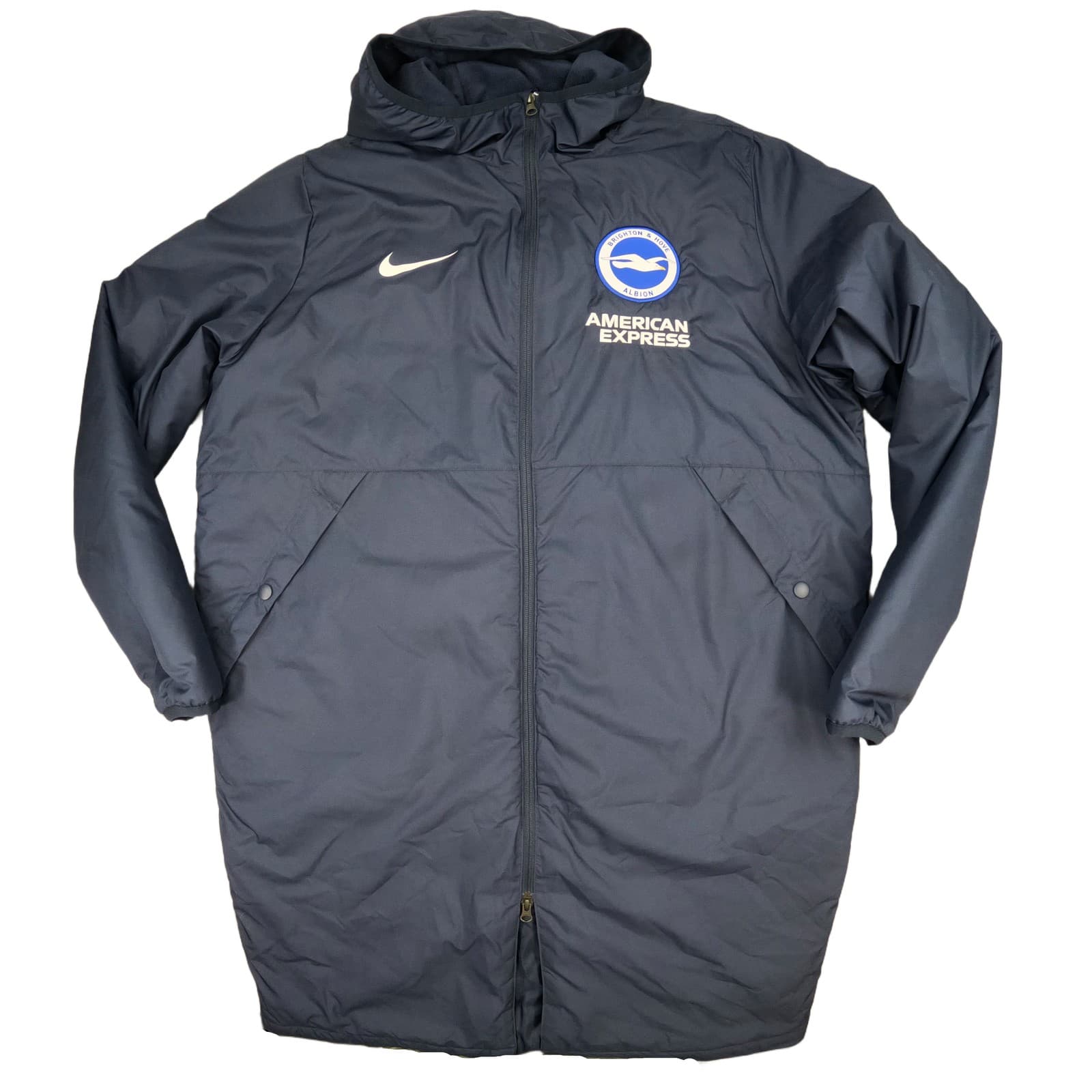 Brighton and Hove Albion Coat Adult Extra Large Blue Nike Park 20 Winter Jacket