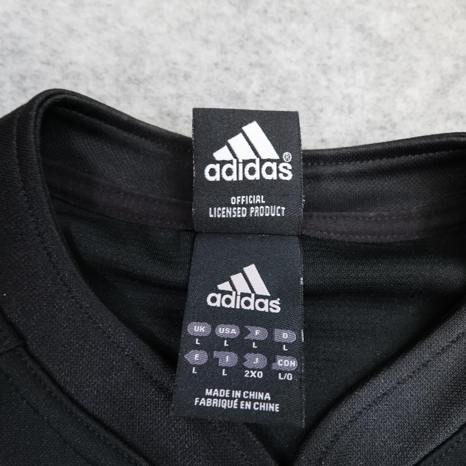 New Zealand All Blacks Shirt Mens Large Black Rugby Adidas 2009 2010 Jersey photo 6