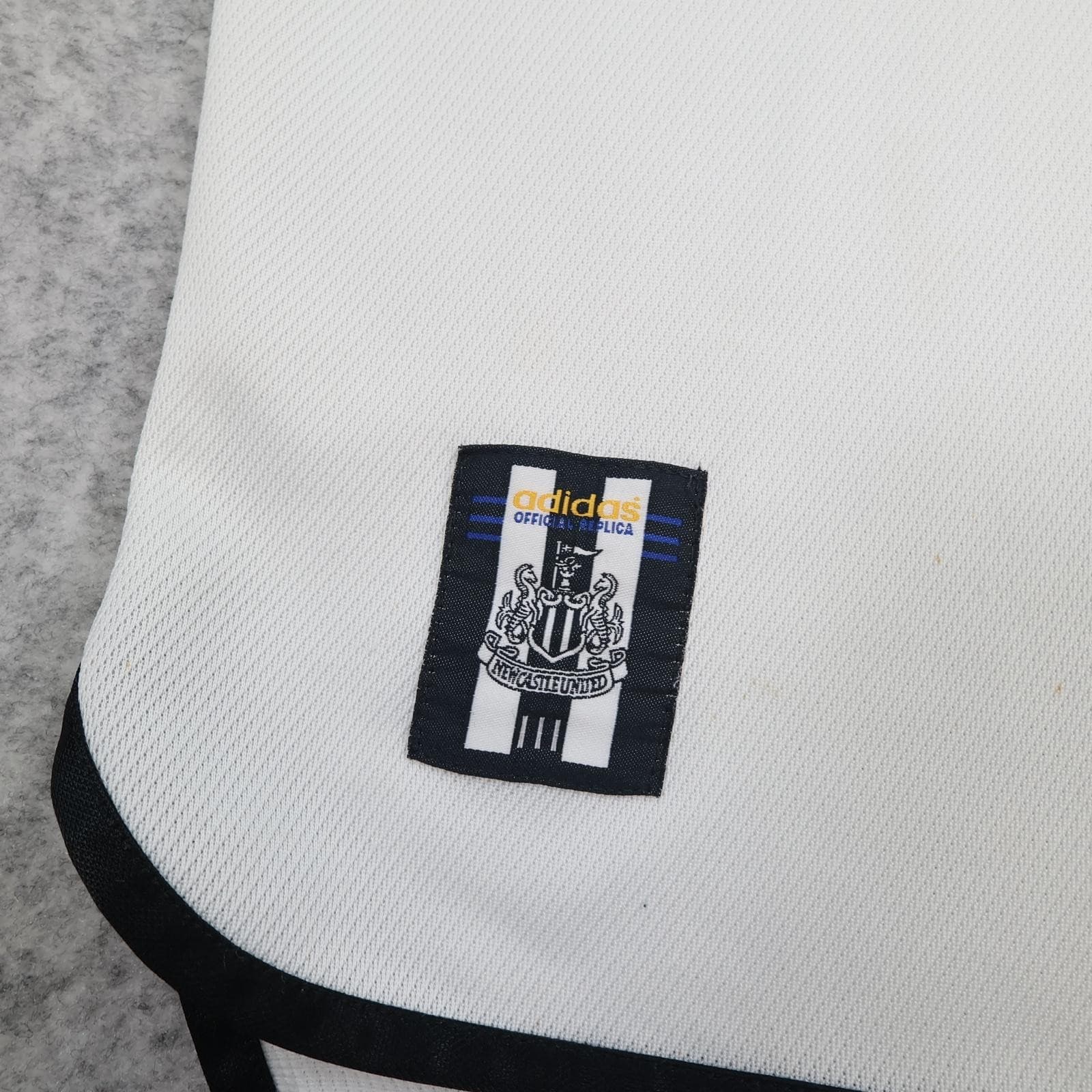 Vintage Newcastle United Shirt Mens XL White Away 1999 2000 Adidas Brown Ale photo 3