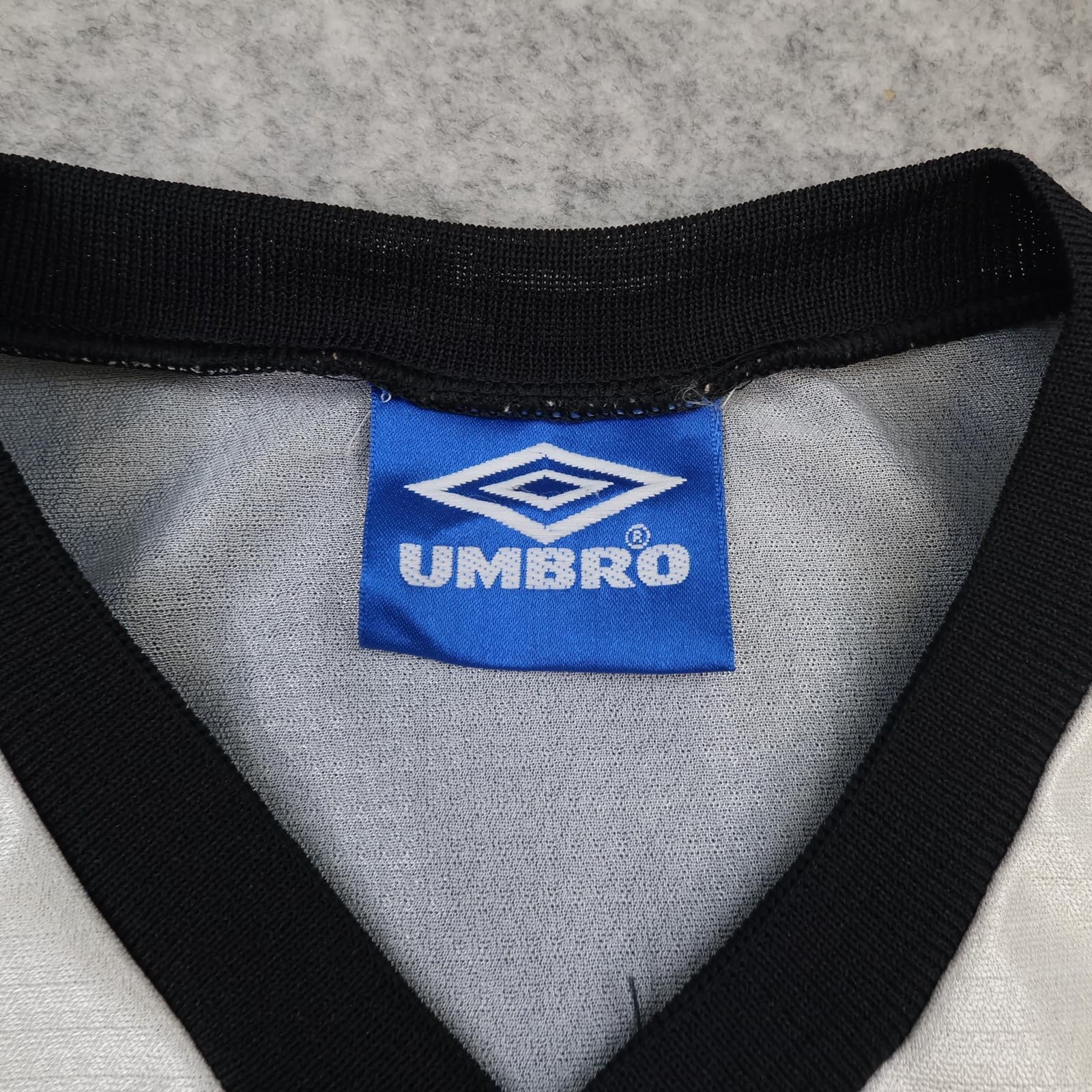 Vintage Celtic Shirt Mens Medium White Black Football Umbro 90s Soccer Jersey photo 5