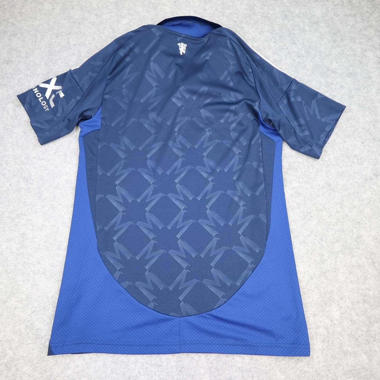 Manchester United Shirt Mens Small Blue Away 2024 2025 Adidas Soccer Jersey photo 2