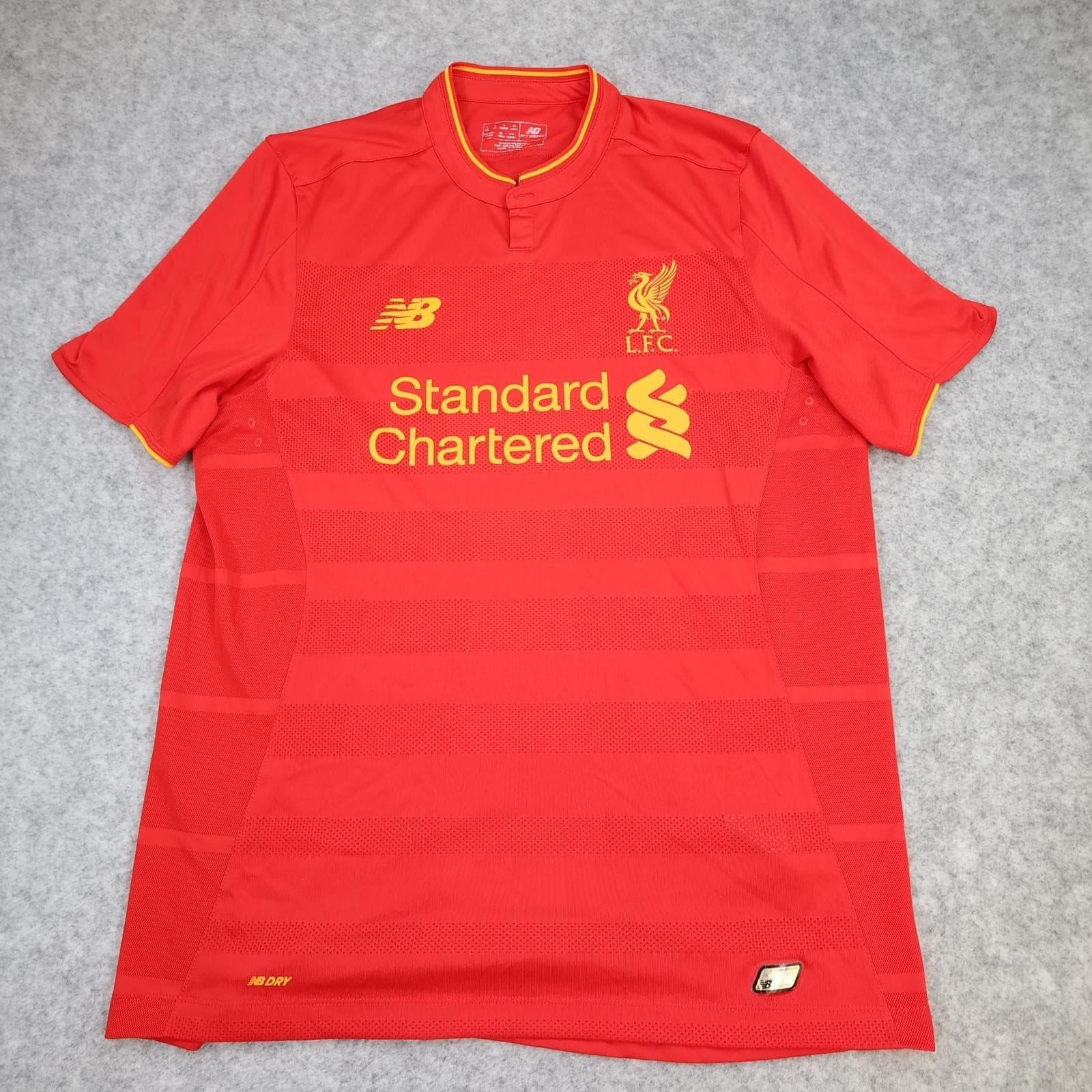 Liverpool Shirt Mens Large Red Home 2016 2017 Football New Balance Soccer Jersey
