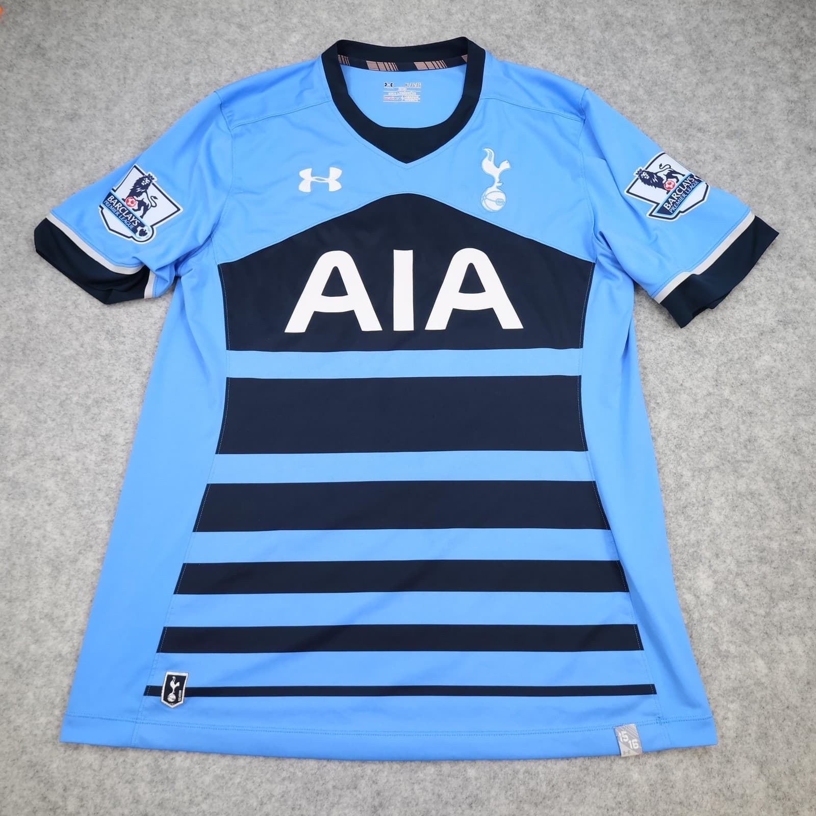 Tottenham Hotspur Shirt Mens XL Blue Away 2015 2016 Under Armour Eriksen Soccer photo 2
