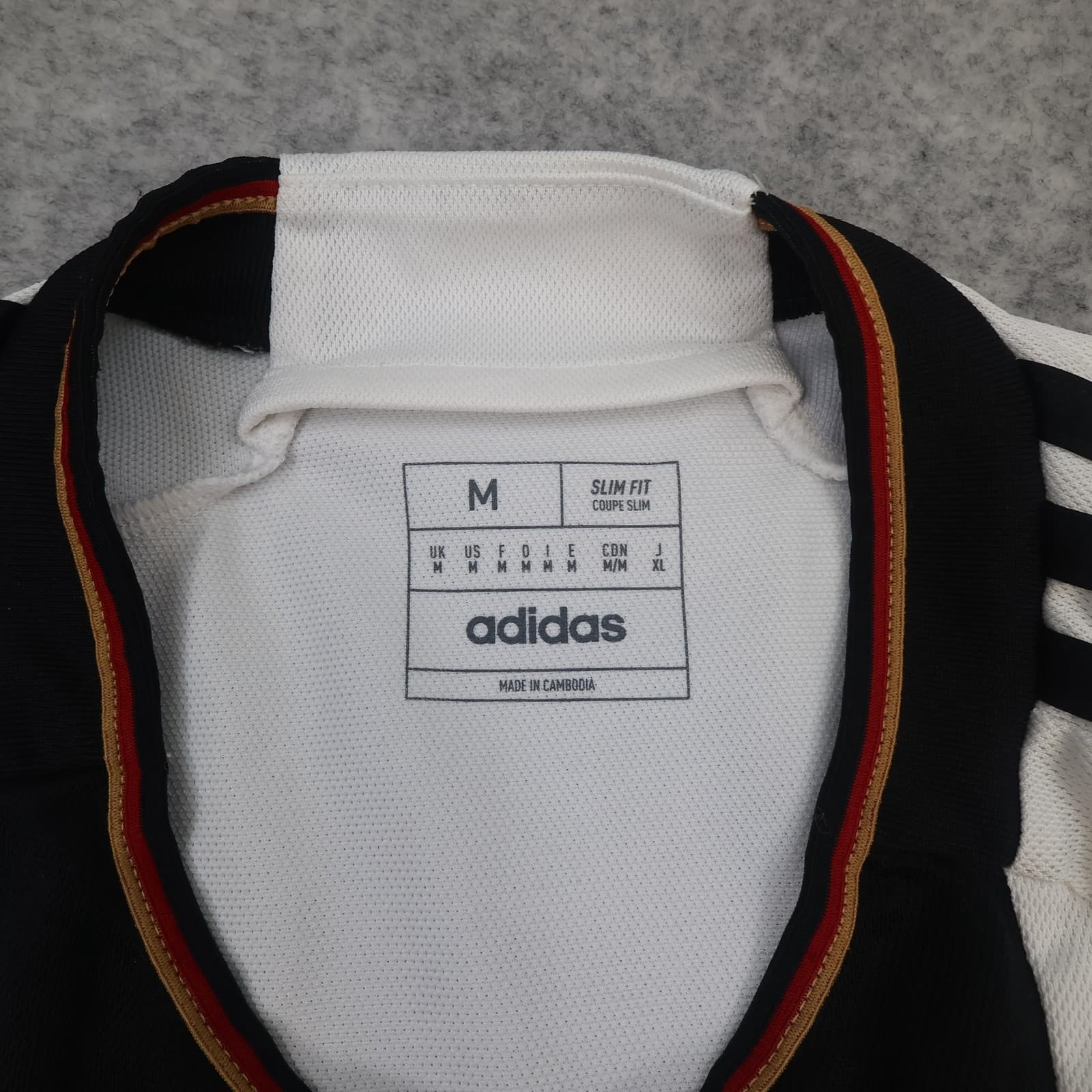 Germany Home Shirt Mens Medium White 2022 2023 Football Adidas Soccer Jersey photo 4
