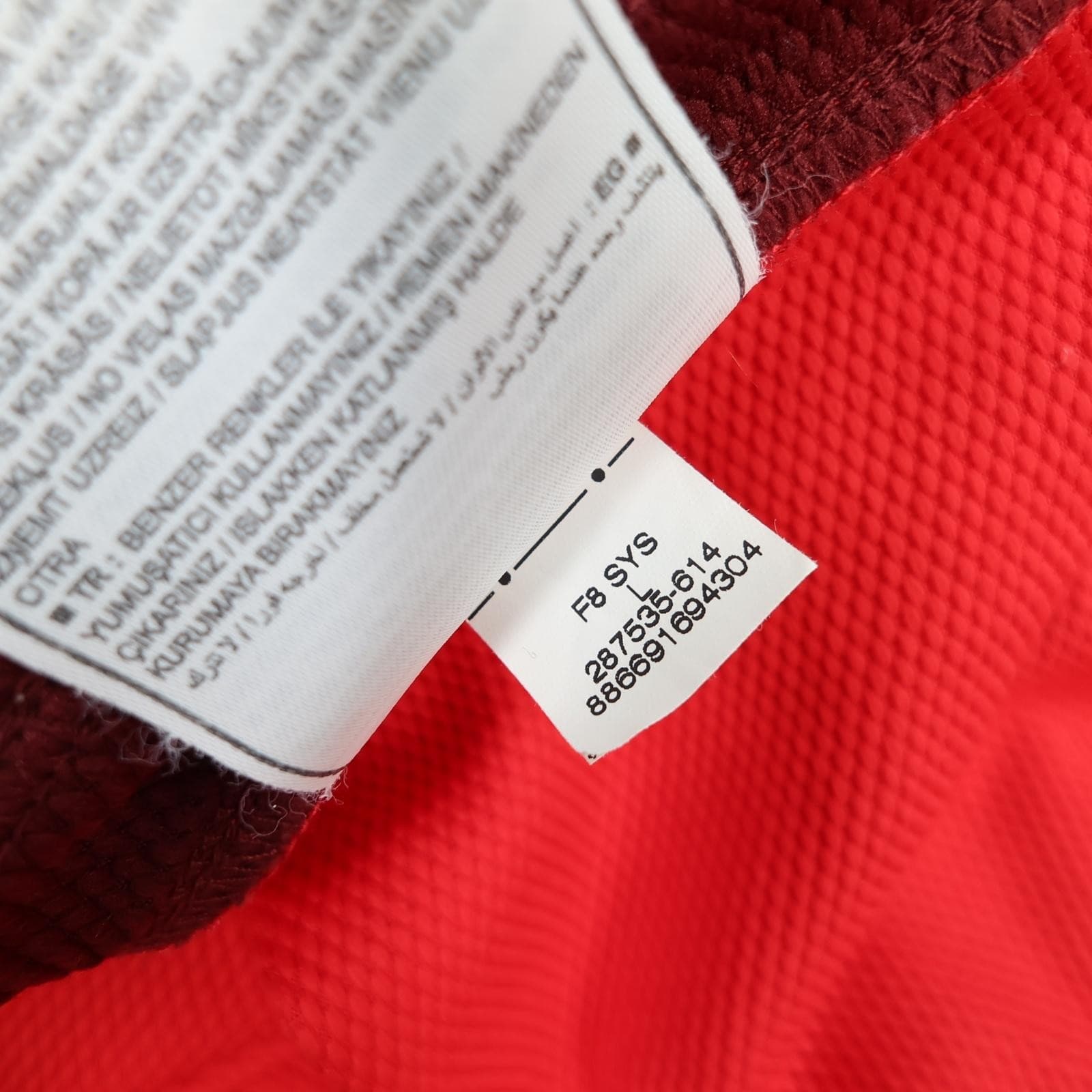 Arsenal Shirt Mens Large Red Home 2008 2010 Nike Wilshere 19 Soccer Jersey photo 17