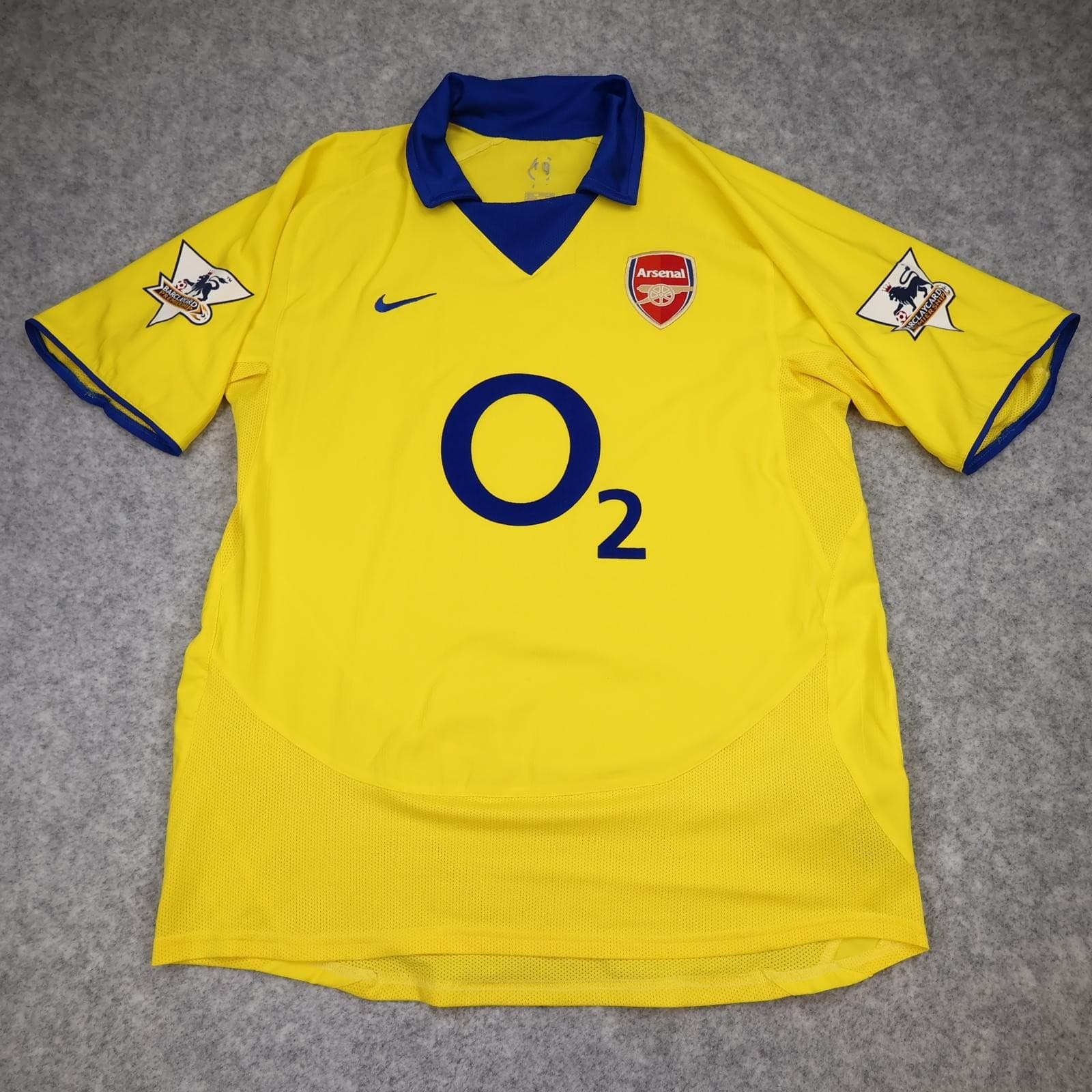 Arsenal Away Shirt Mens Large Yellow 2003 2004 Vintage Nike Wiltord 11 Jersey photo 2
