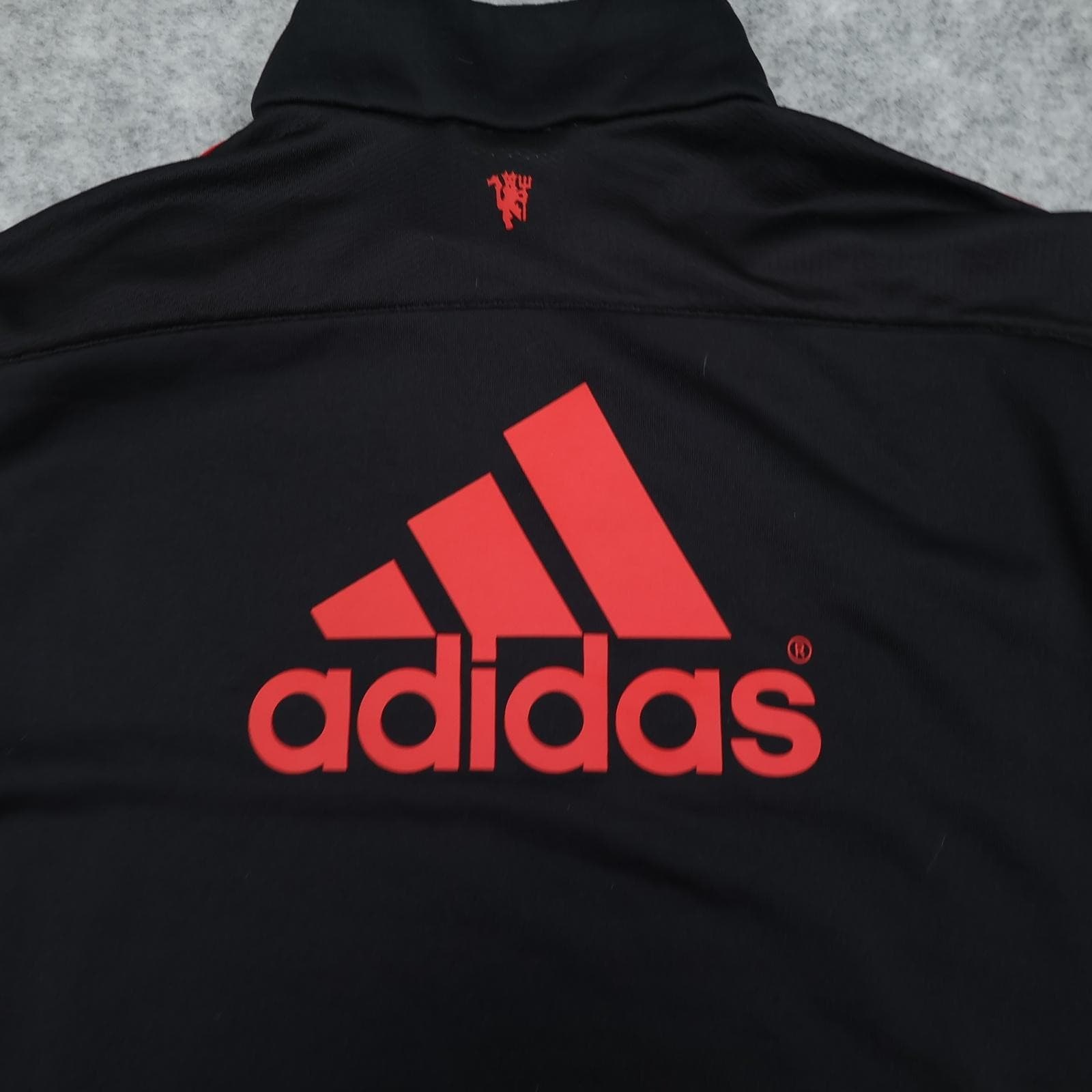 Manchester United Training Top Mens Medium Black Football Adidas Aon 2015 2016 photo 15