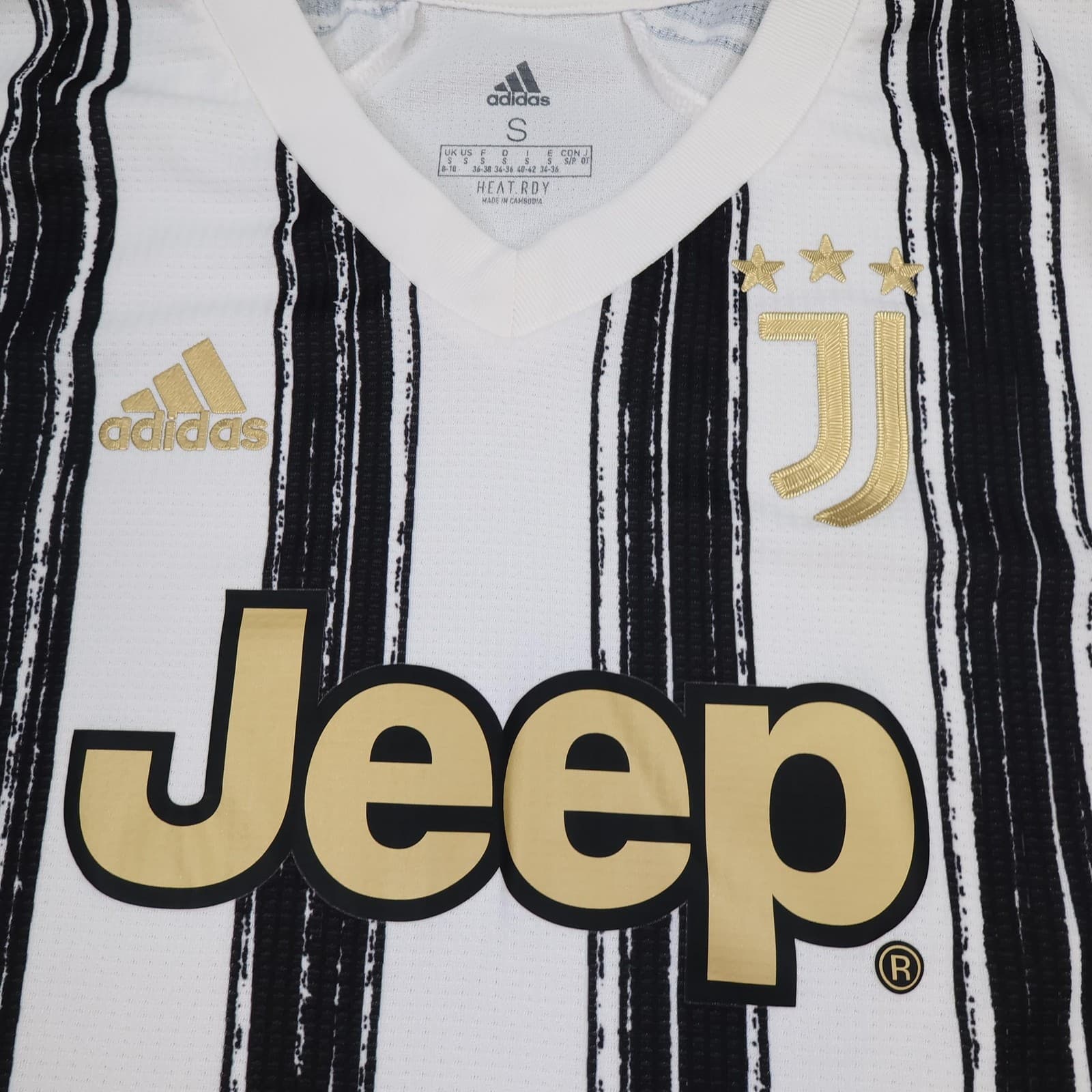 Juventus Shirt Womens Small 8-10 Home 2020 2021 Ladies Soccer Adidas Jersey photo 3