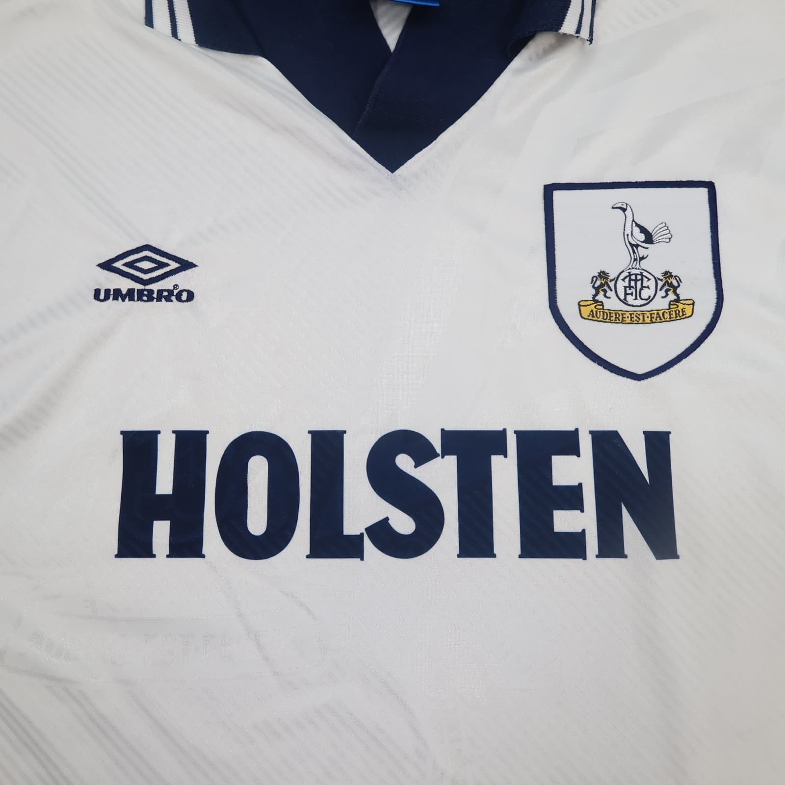 Vintage Tottenham Hotspur Shirt Medium White Home Kit 1993 1995 Soccer Jersey photo 4