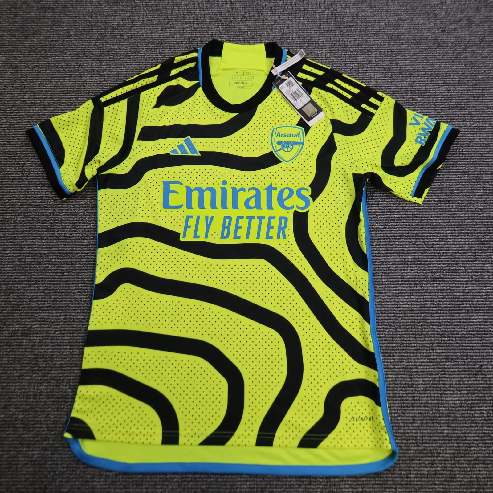 Arsenal Shirt Medium Yellow Away Kit 2023 2024 Adidas Jersey Martin Odegaard 8 photo 2
