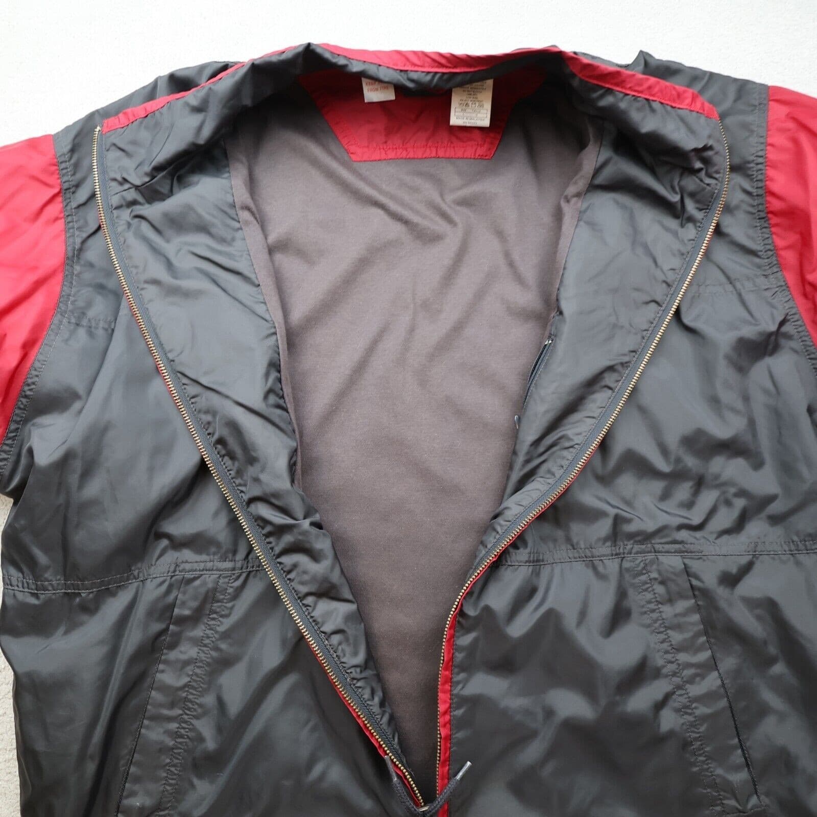 Vintage Nike Tracksuit Large Jacket Windbreaker Blue Ribbon Sports Black Red 90s photo 7
