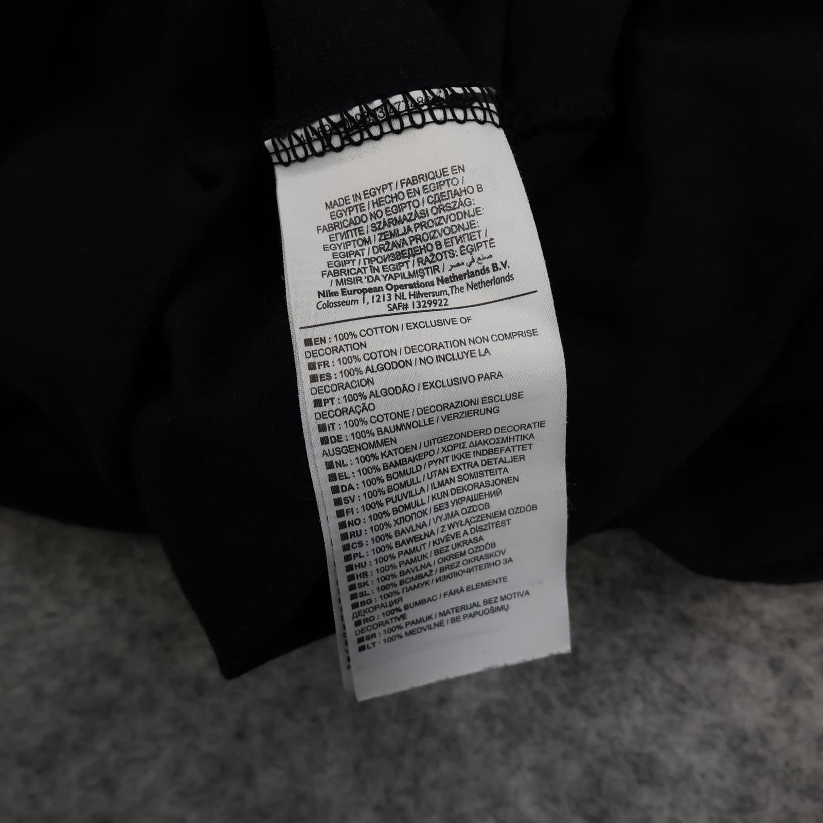 Arsenal Shirt Mens XL Black EPL Just Do It Football Nike Slim Fit Tee Shirt photo 10