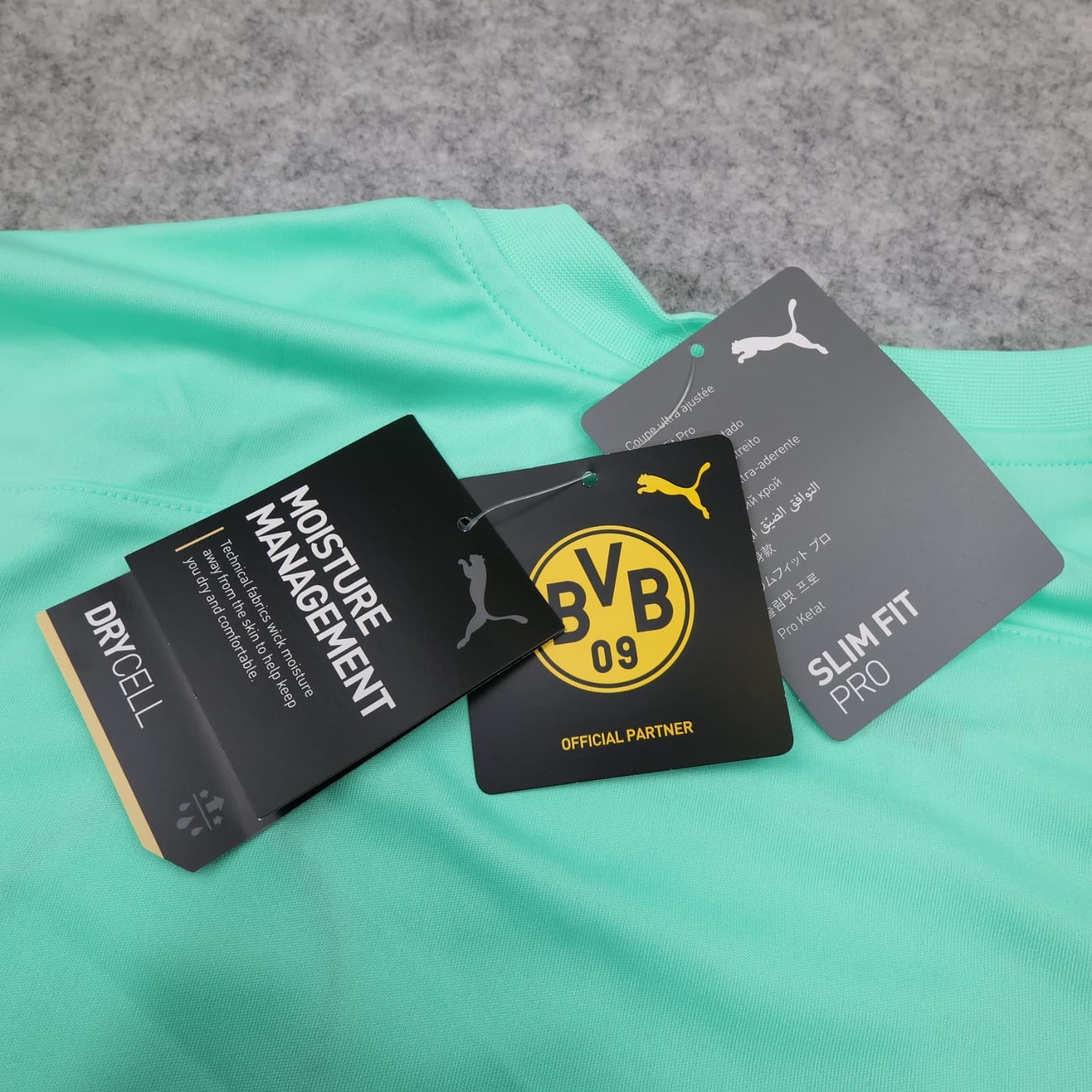Borussia Dortmund Goalkeeper Shirt Large Green Puma Jersey 2020 2021 Jersey photo 14