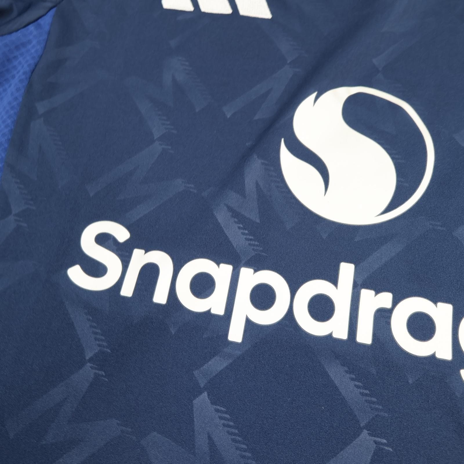 Manchester United Away Shirt Mens Medium Blue 2024 2025 Football Adidas Jersey photo 4