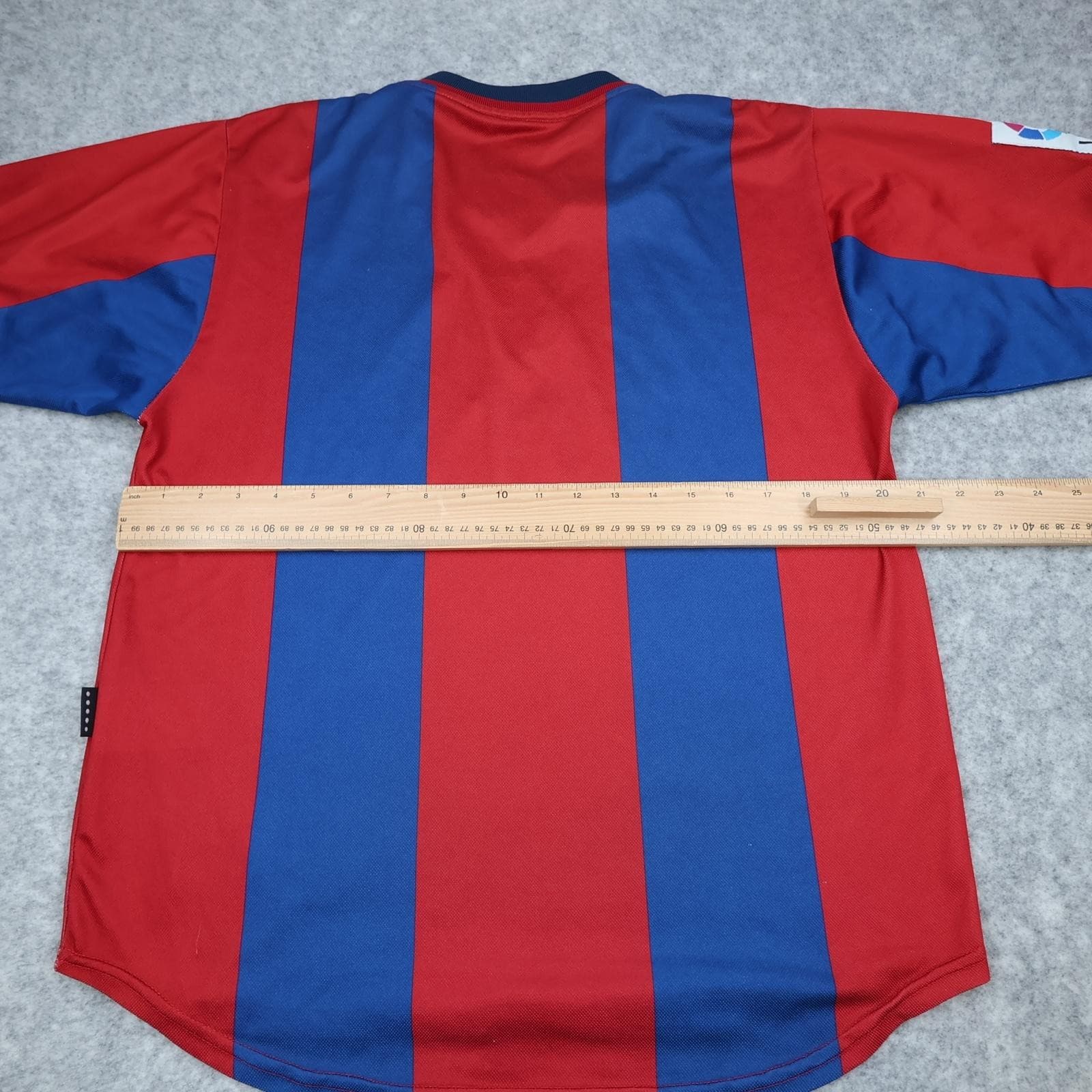 Vintage Barcelona Shirt Mens Medium Red Blue Home Football Nike 1998 1999 photo 8