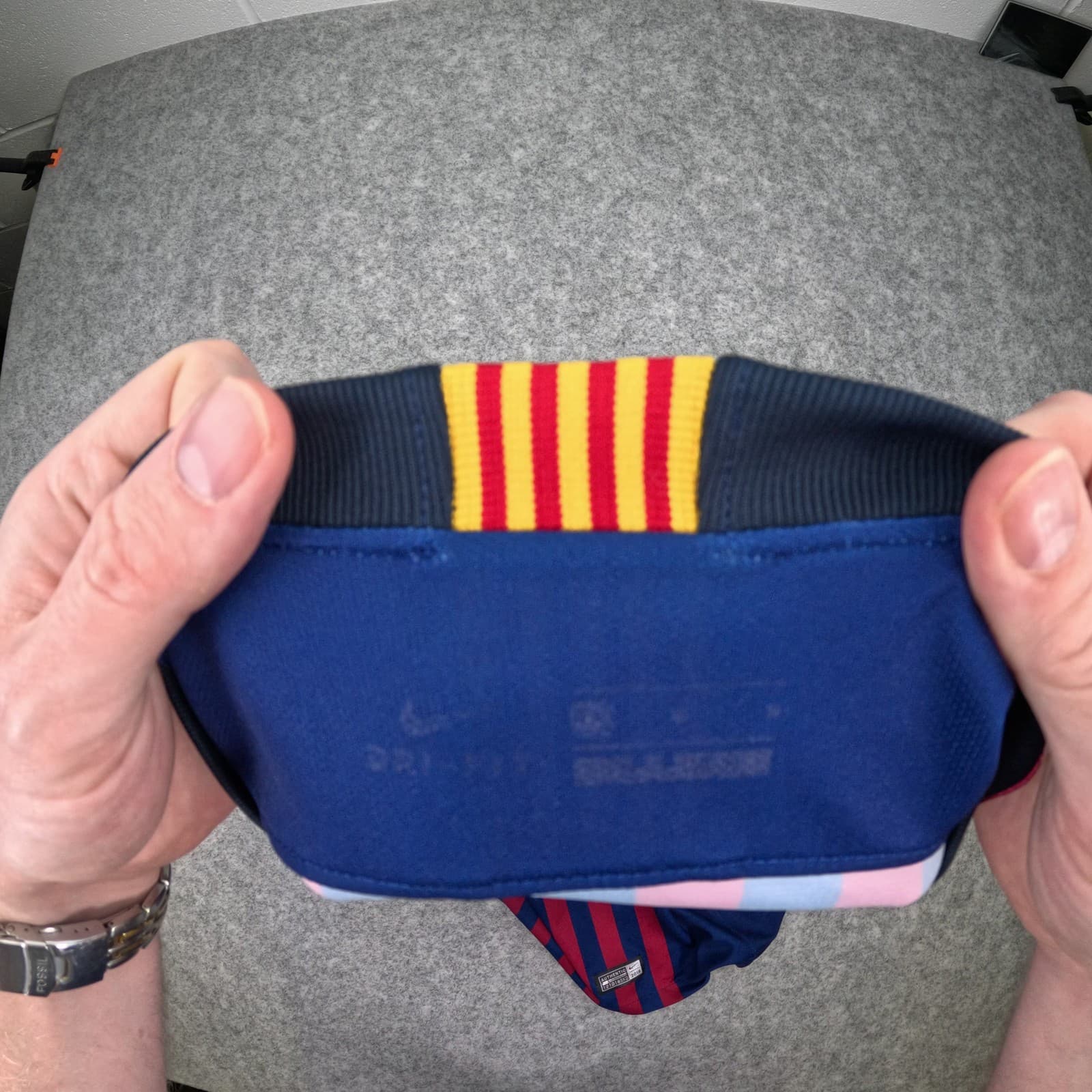 FC Barcelona Football Shirt Red Home 2018 2019 Nike Piqué 3 Soccer Jersey photo 6