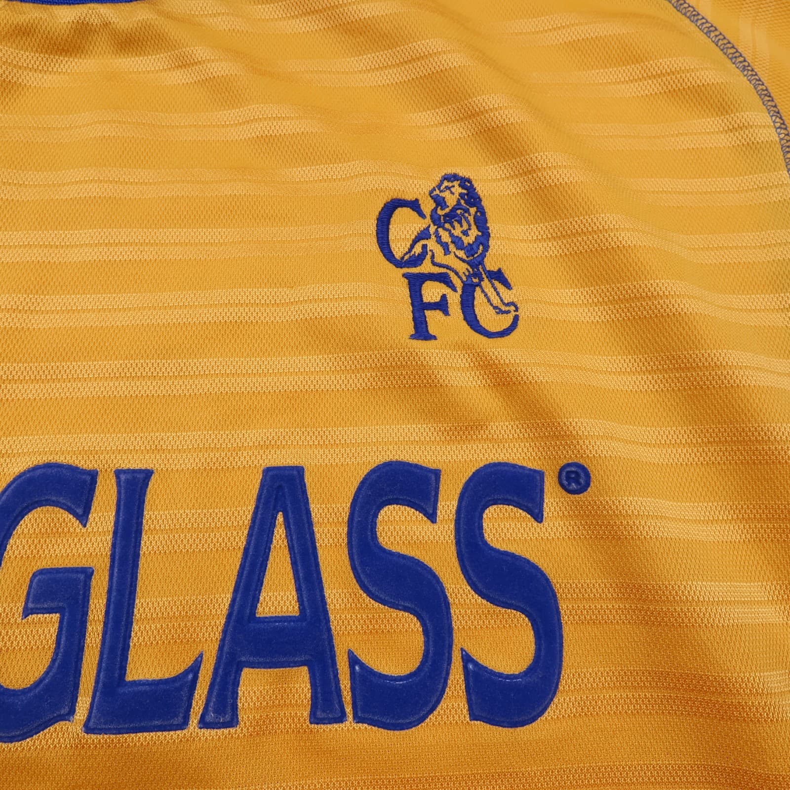 Vintage Chelsea Shirt Extra Large Yellow Third Kit 2000 2001 Jersey Zola 25 XL photo 5