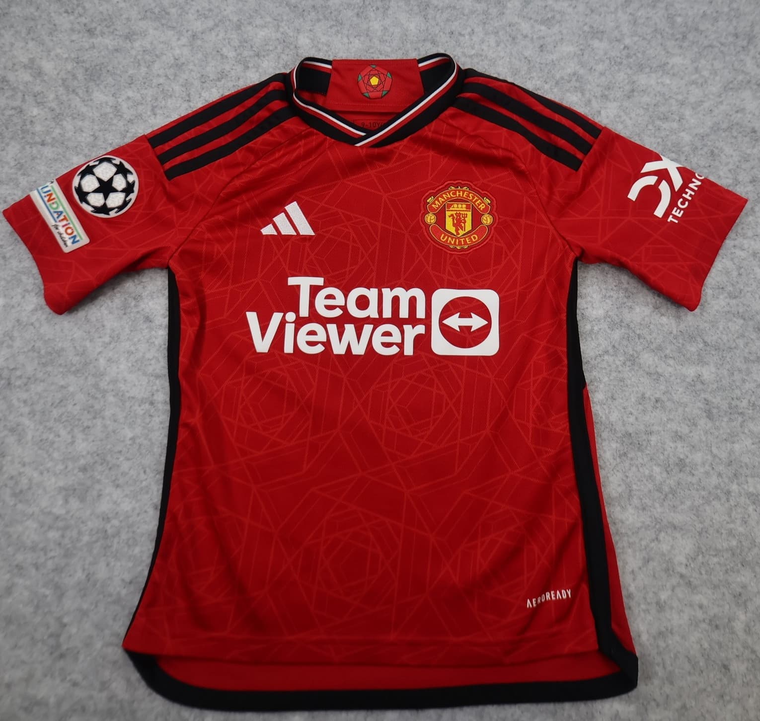 Manchester United Shirt 9-10 Years Red Home 2023 2024 Adidas Jersey Mount 7 Kids photo 2