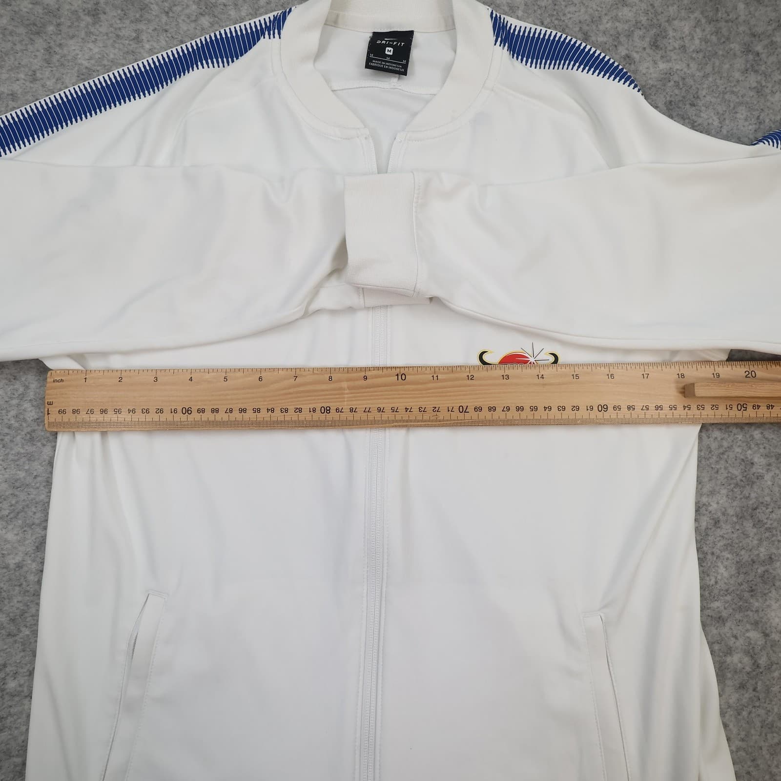 Chelsea FC Jacket Mens Medium White Blue 2017 2018 EPL Football Nike Dri Fit photo 11