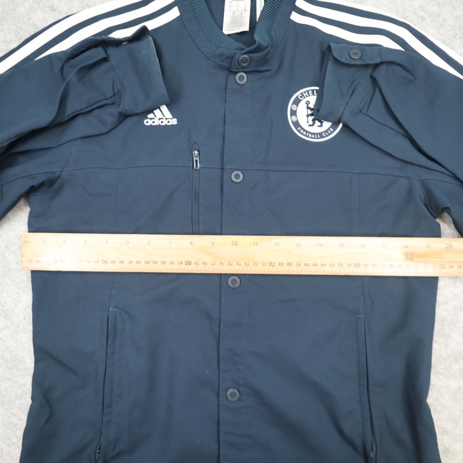 Chelsea Football Jacket Small Blue Tracksuit Anthem Buttons Adidas 2014 2015 photo 8