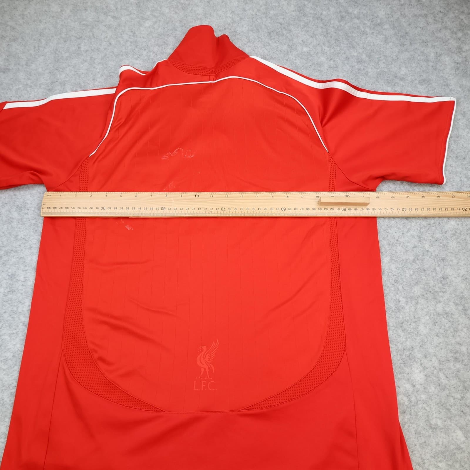 Liverpool Shirt Mens Large Red Home 2006 2008 Adidas Carlsberg Soccer Jersey photo 11