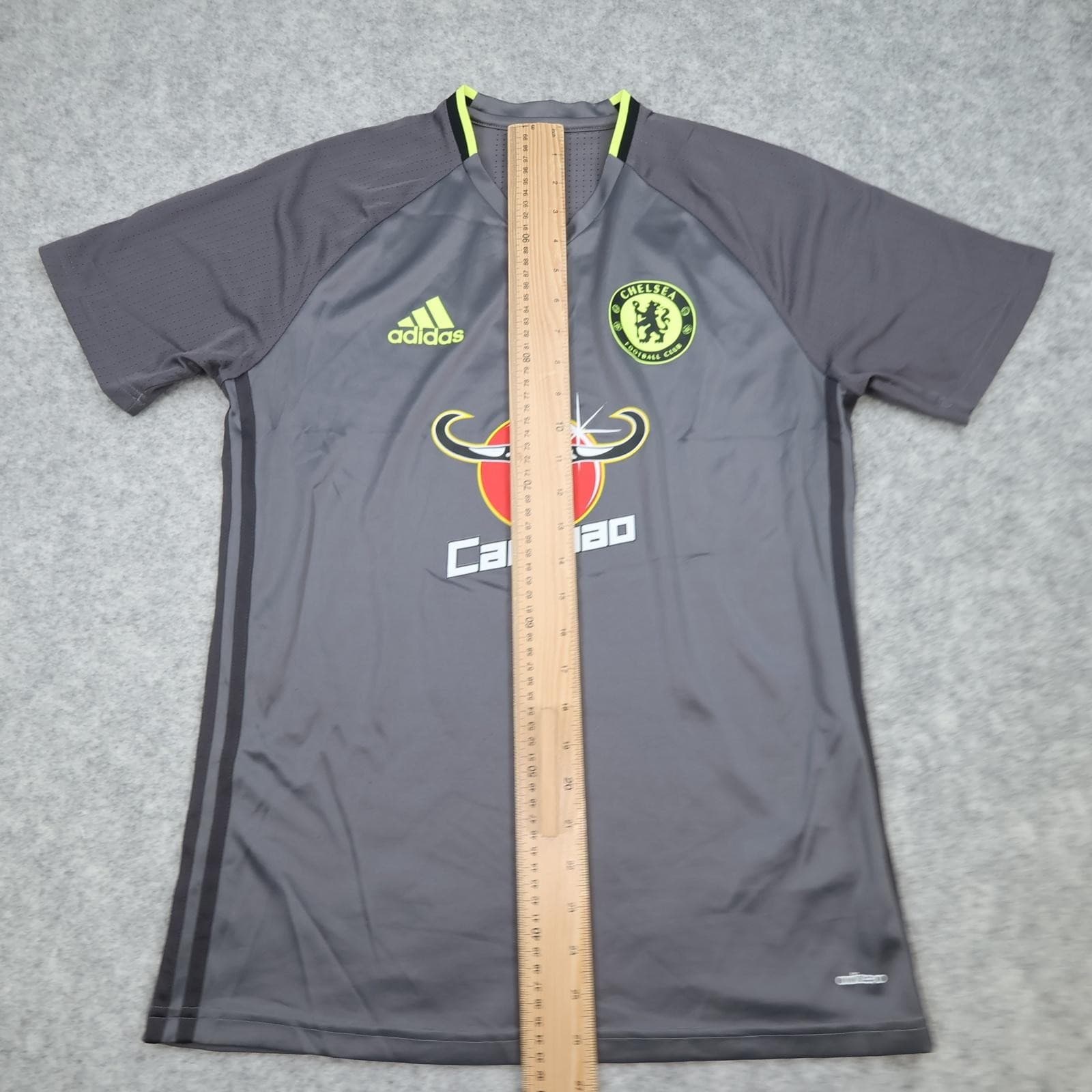 Chelsea Training Shirt Mens Medium Grey EPL Football Adidas Carabao 2016 2017 photo 11