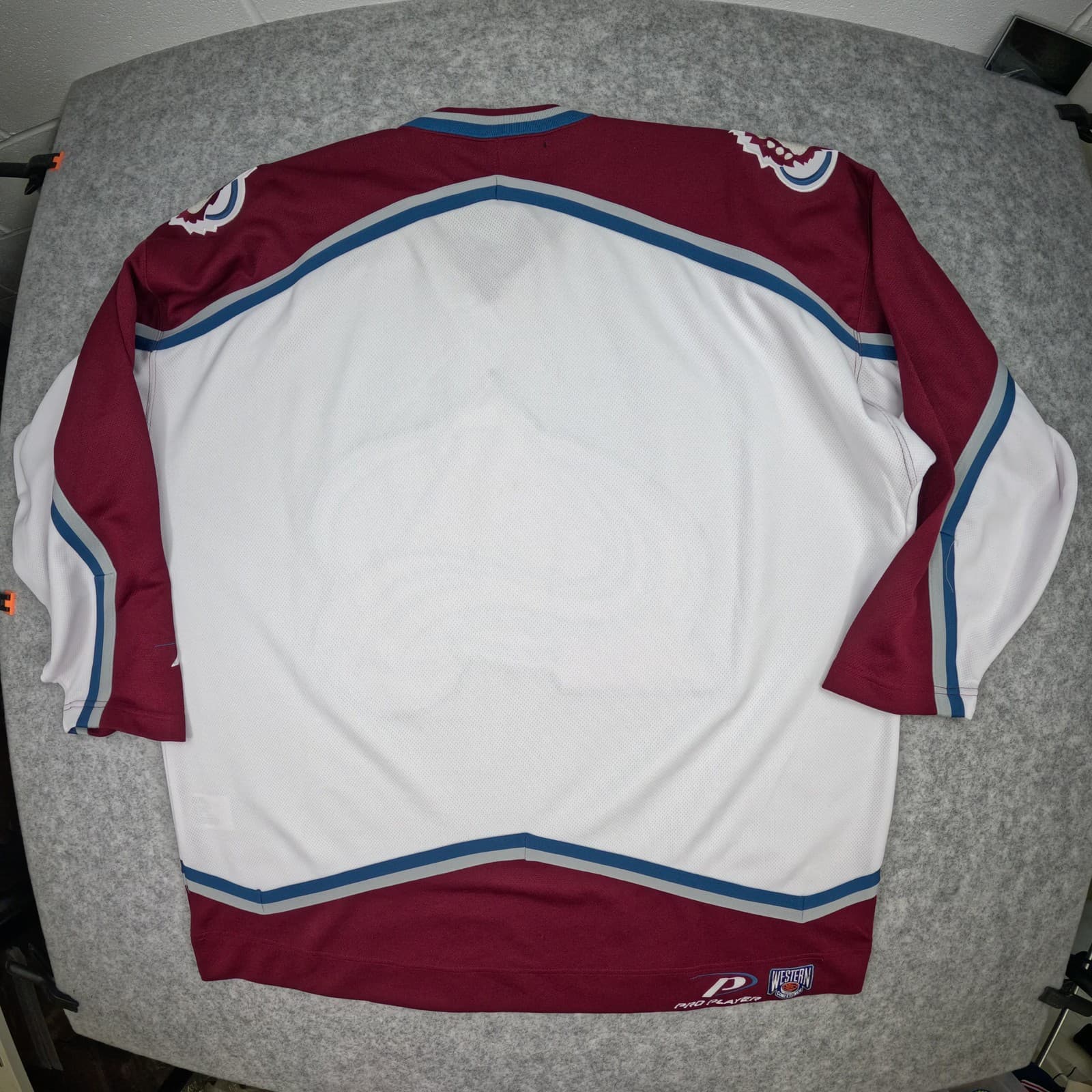 Colorado Avalanche Hockey Jersey Extra Large White Pro Player Ice Hockey photo 2
