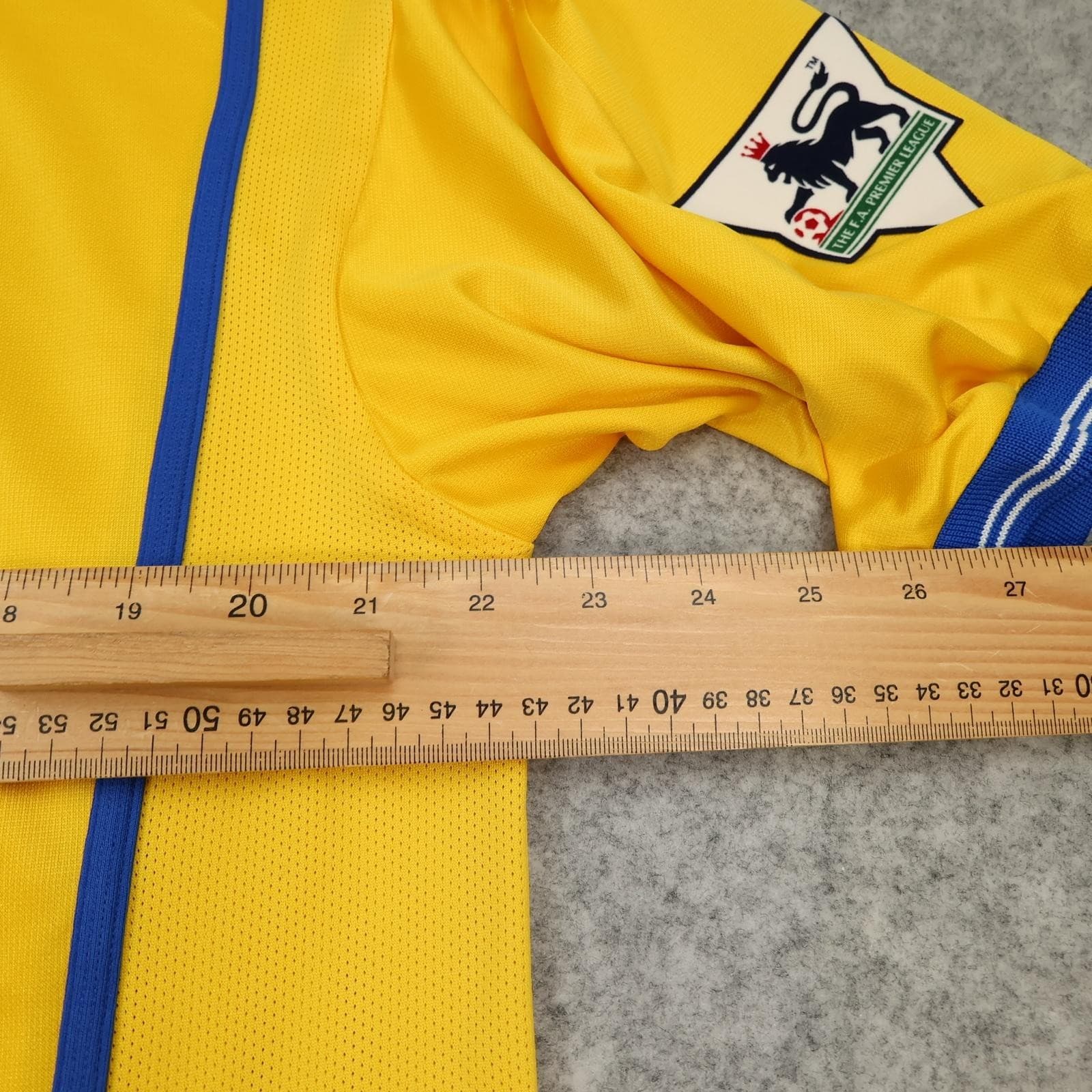 Leeds United Away Shirt Mens Large Yellow 2000 2002 Nike Strongbow Kewell Jersey photo 11