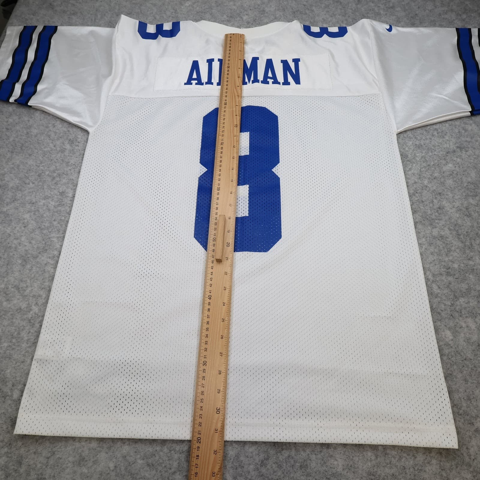 Dallas Cowboys American Football Jersey Mens Large White Nike Troy Aikman 8 photo 11