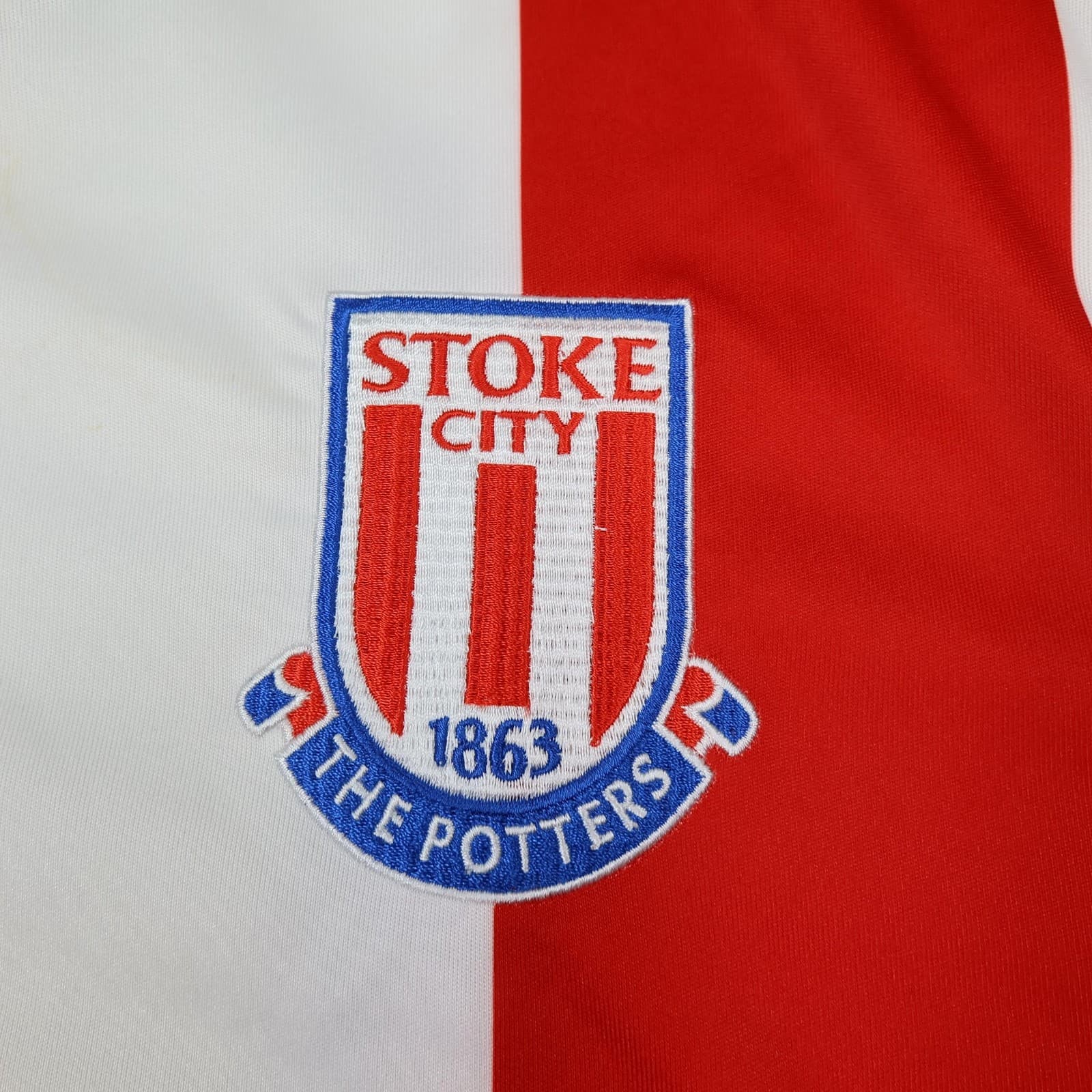 Stoke City Shirt Mens Medium Red Home Kit 2017 2018 Macron Jersey Soccer Jersey photo 6