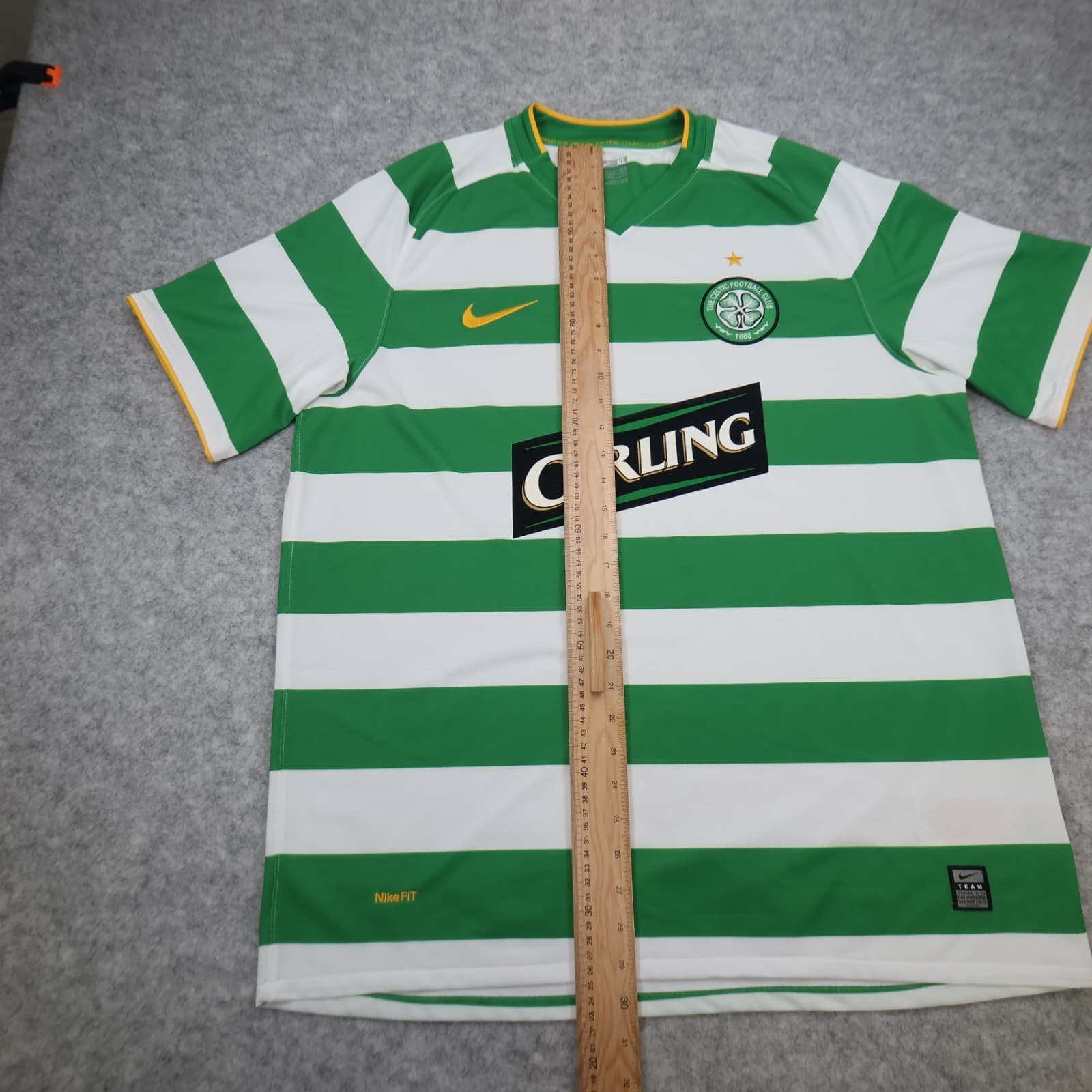 Celtic Football Shirt Extra Large Green Home Kit 2008 2010 Nike Jersey Hoops photo 14
