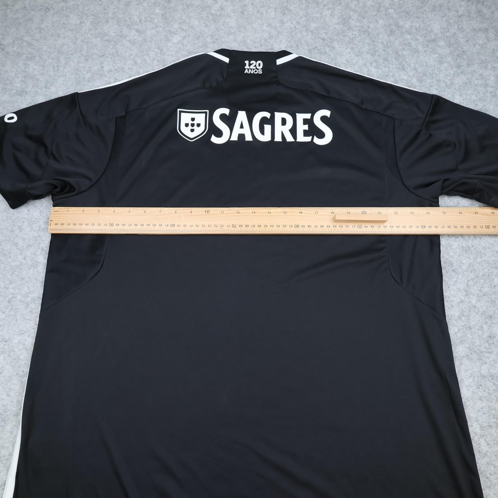 Benfica Shirt Mens 2XL Black 2023 2024 Football Adidas Emirates Jersey 120 Years photo 9