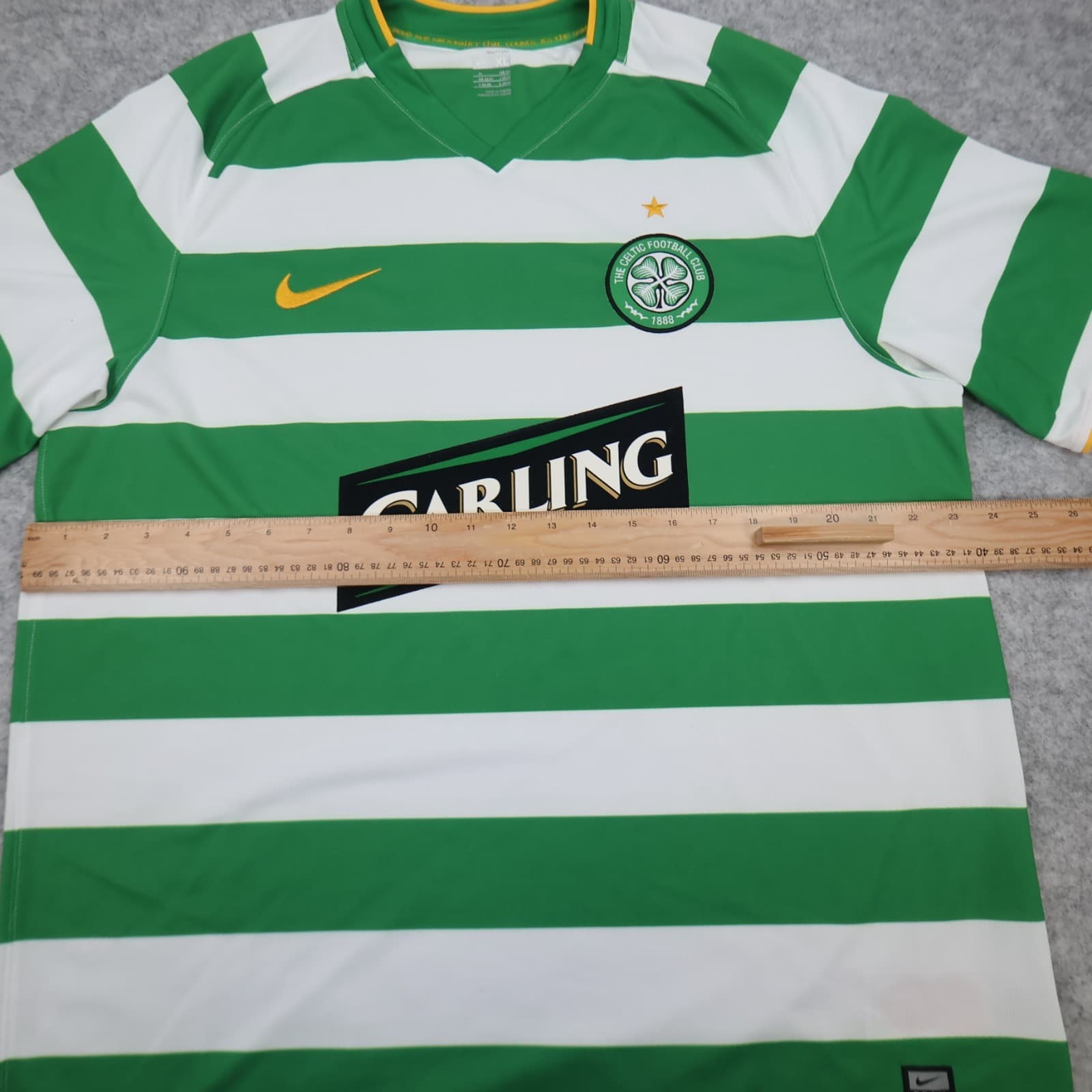 Celtic Football Shirt Extra Large Green Home Kit 2008 2010 Nike Jersey Hoops photo 12