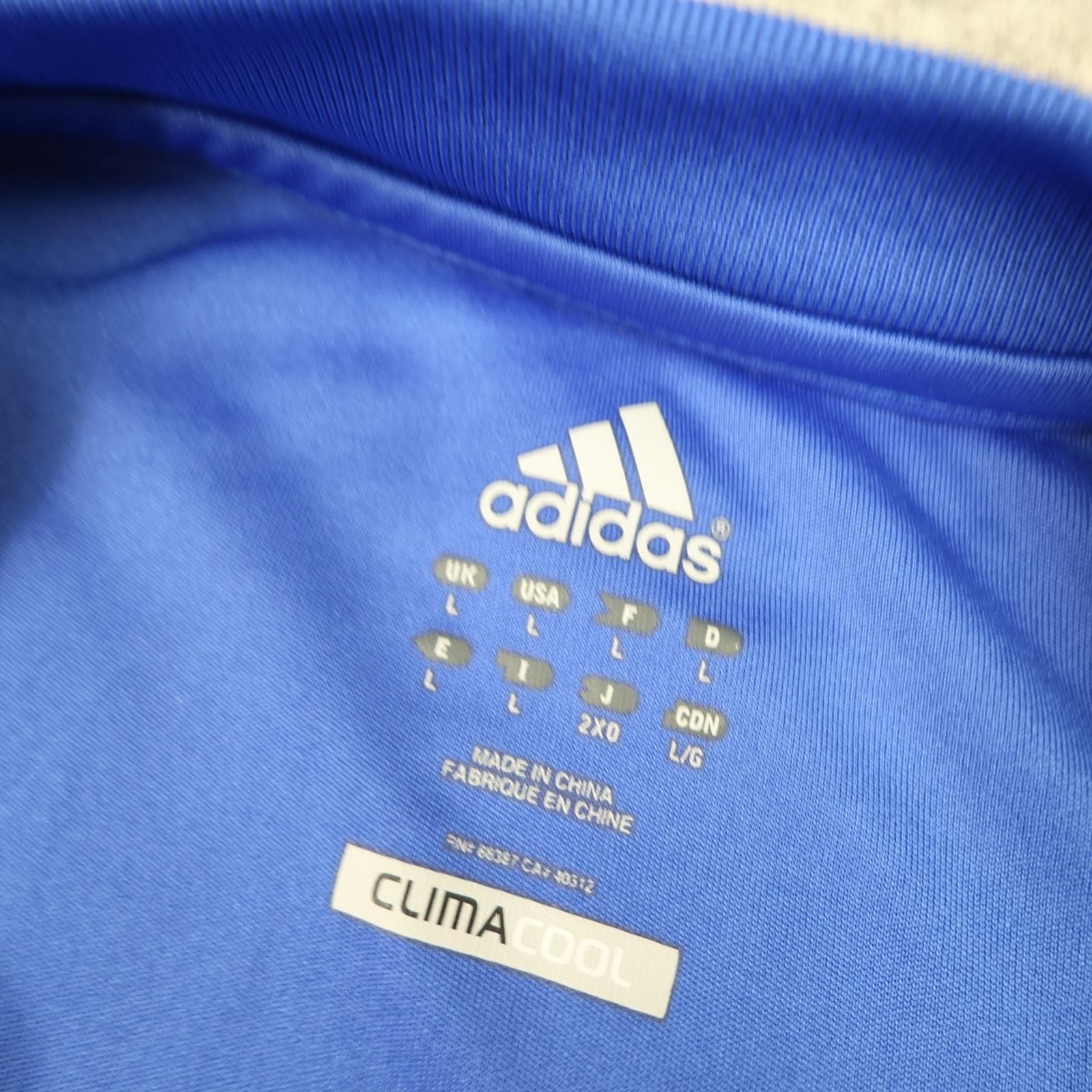 Chelsea Shirt Mens Large Blue Home 2012 2013 Adidas Hazard 17 Soccer Jersey photo 6